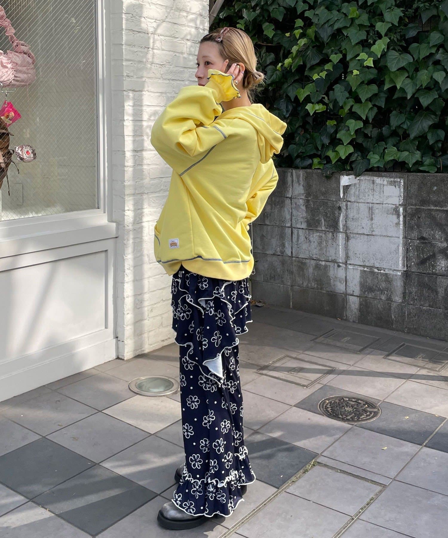 CIAOPANIC(チャオパニック) 【こざる企画】【HELLO.SANFRANCISCO/ハローサンフランシスコ】アシメスカートSETフレアパンツ