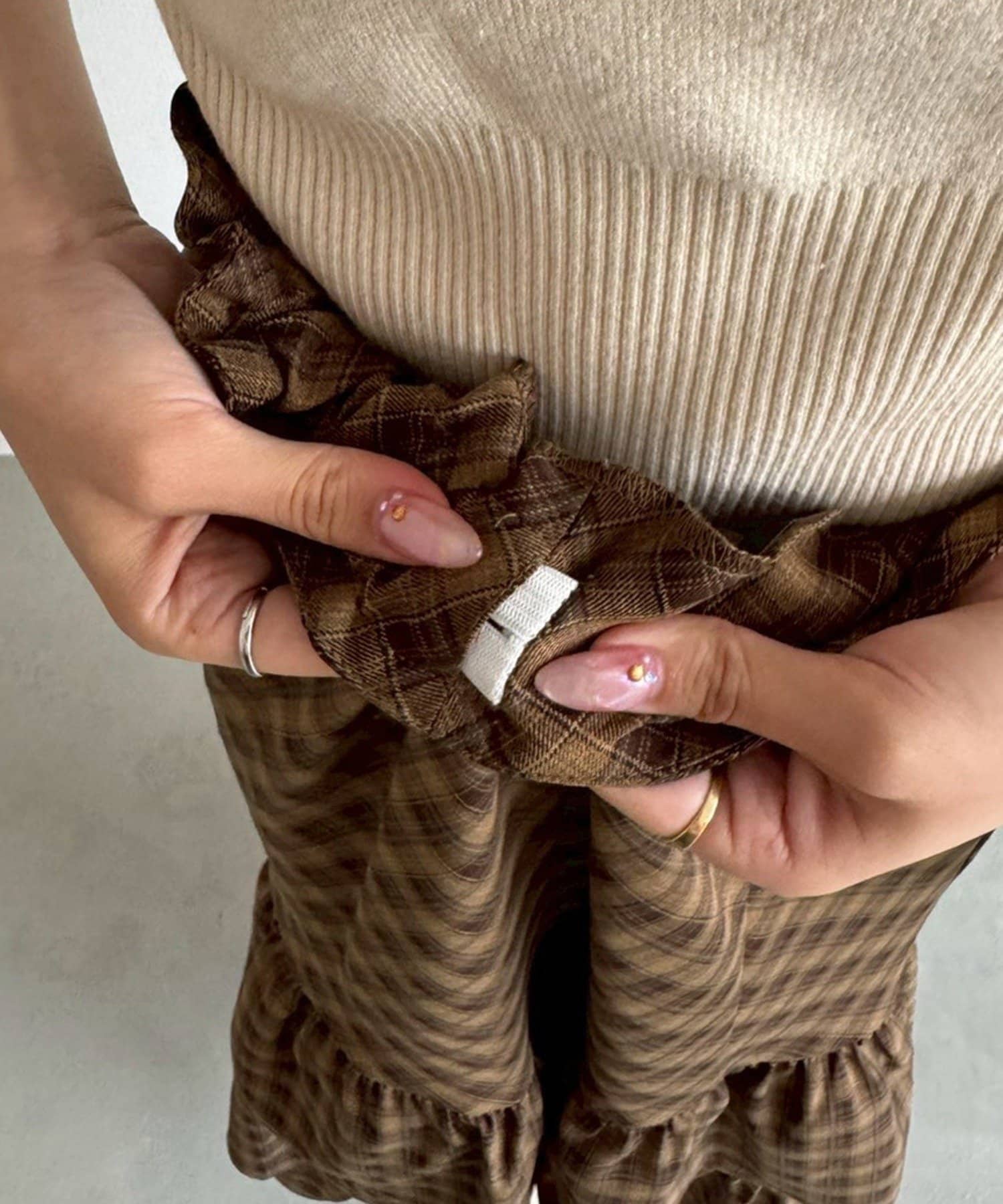 NICE CLAUP / OLIVE des OLIVE OUTLET(ナイスクラップ  / オリーブ デ オリーブ アウトレット) 【one after another】ロングティアードスカート