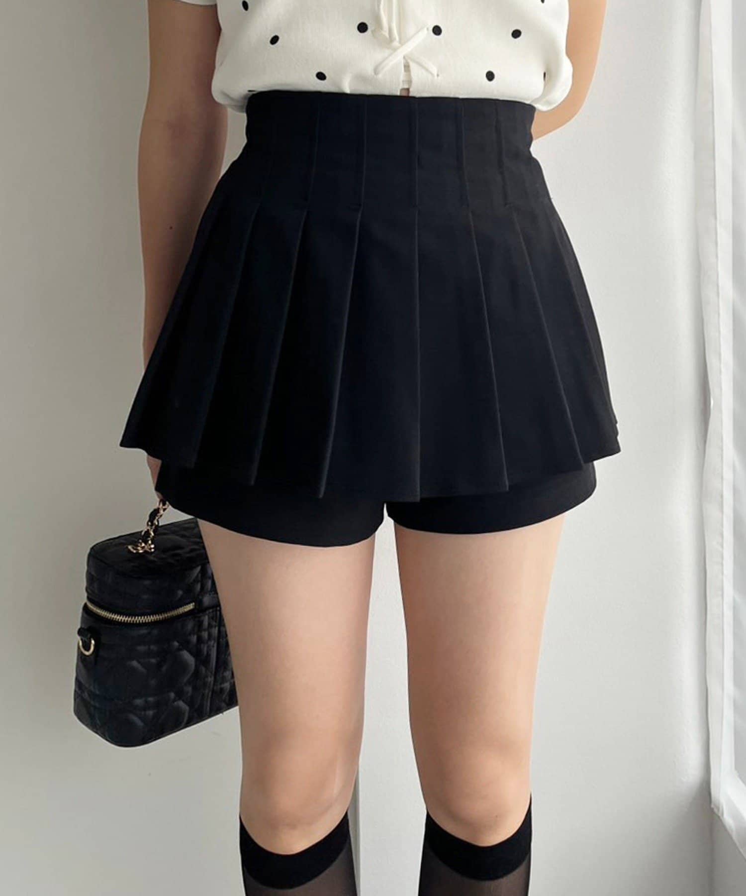 NICE CLAUP / OLIVE des OLIVE OUTLET(ナイスクラップ  / オリーブ デ オリーブ アウトレット) 【one after another】プリーツスカパン