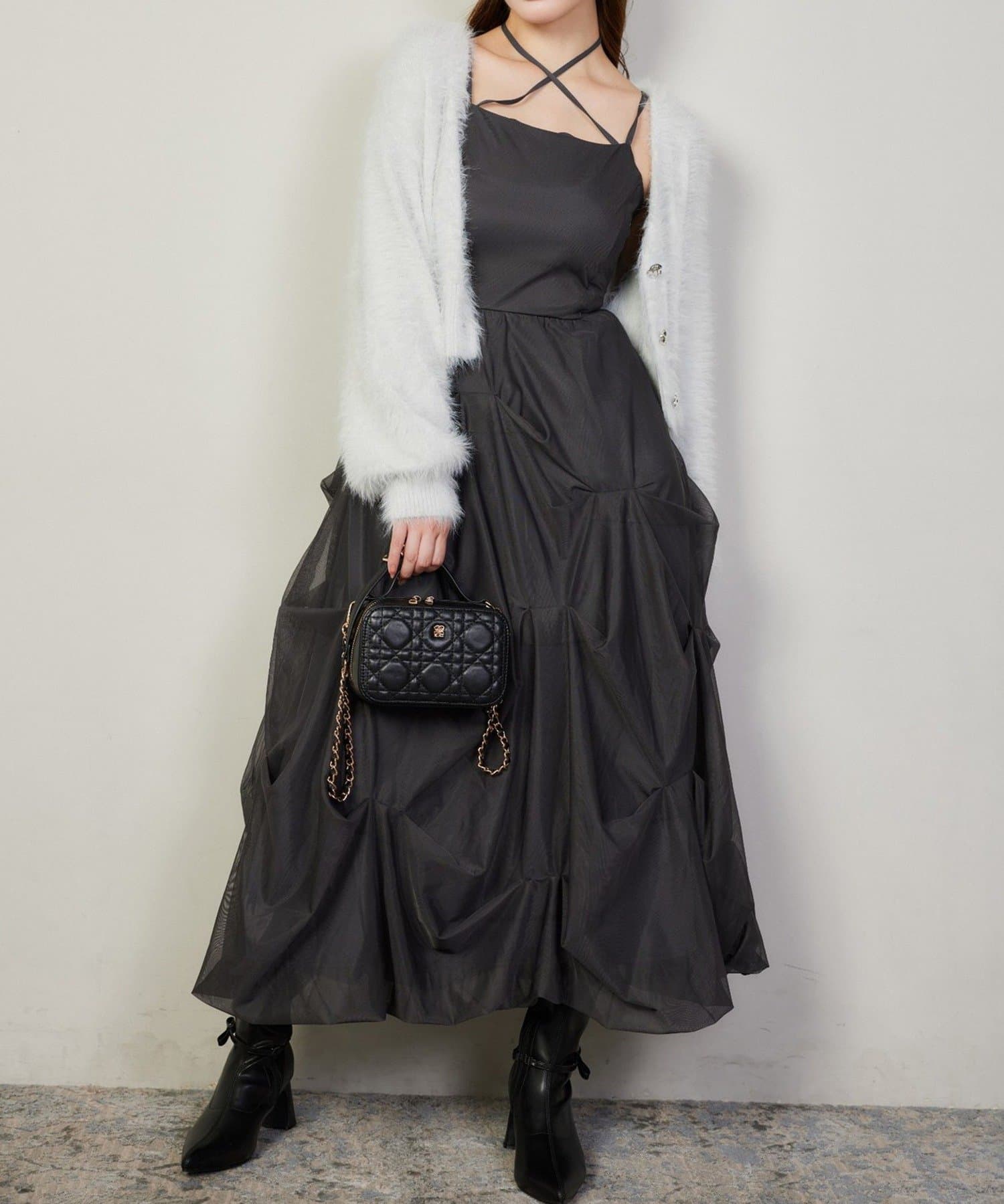 NICE CLAUP / OLIVE des OLIVE OUTLET(ナイスクラップ  / オリーブ デ オリーブ アウトレット) 【one after another】キャミワンピ