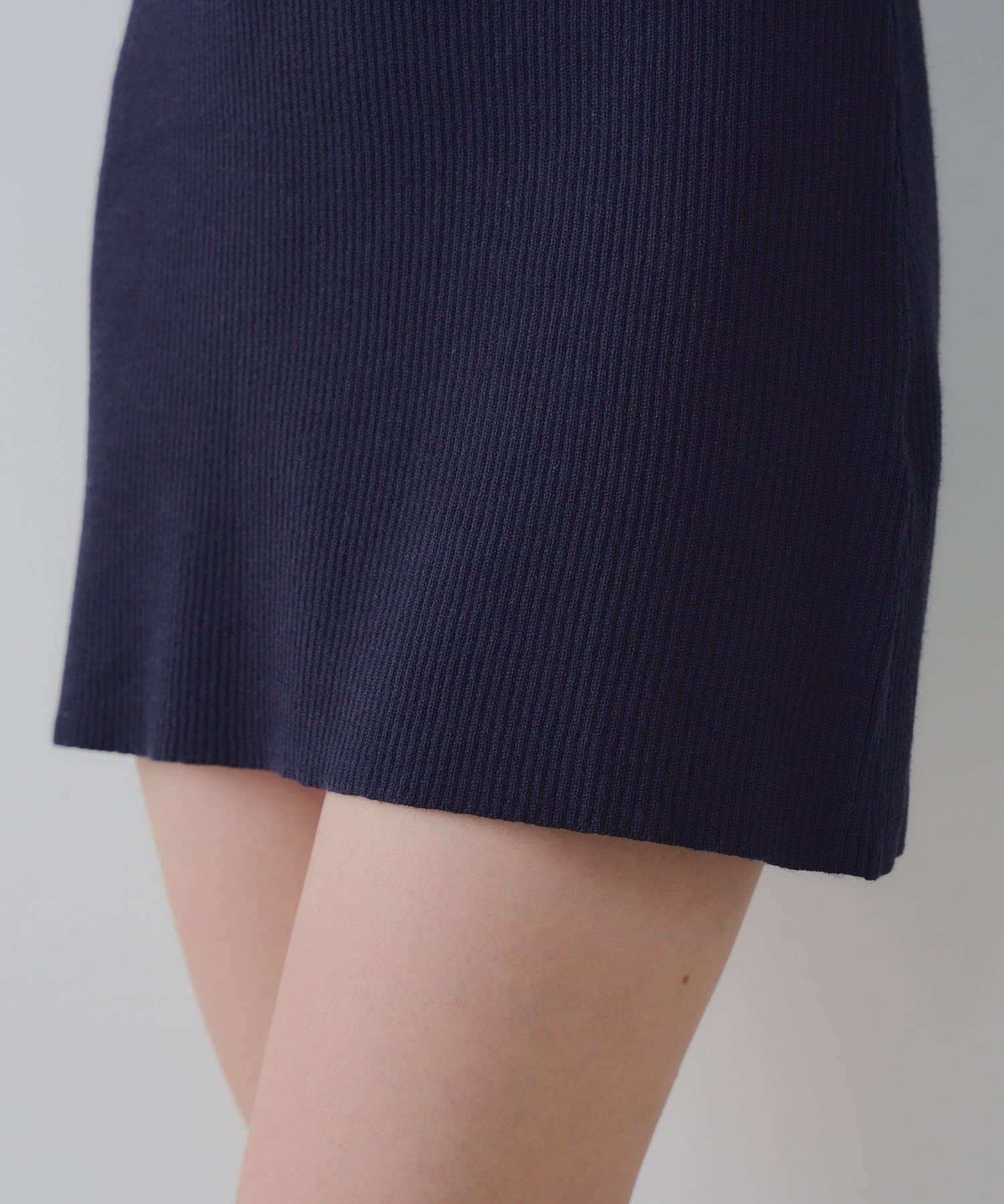 NICE CLAUP / OLIVE des OLIVE OUTLET(ナイスクラップ  / オリーブ デ オリーブ アウトレット) 【RMAF】チェック切替ニットミニワンピ