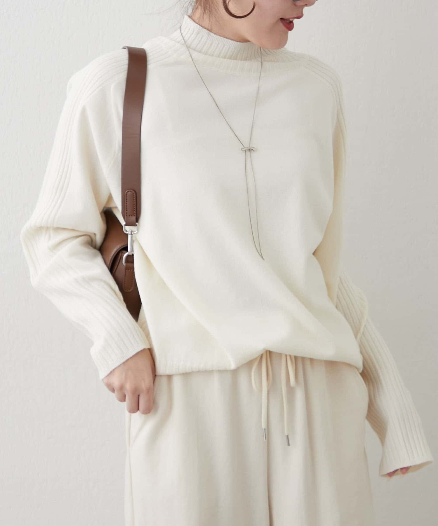 NICE CLAUP / OLIVE des OLIVE OUTLET(ナイスクラップ  / オリーブ デ オリーブ アウトレット) 【RMAF】エポーレットショルダーニットプルオーバー