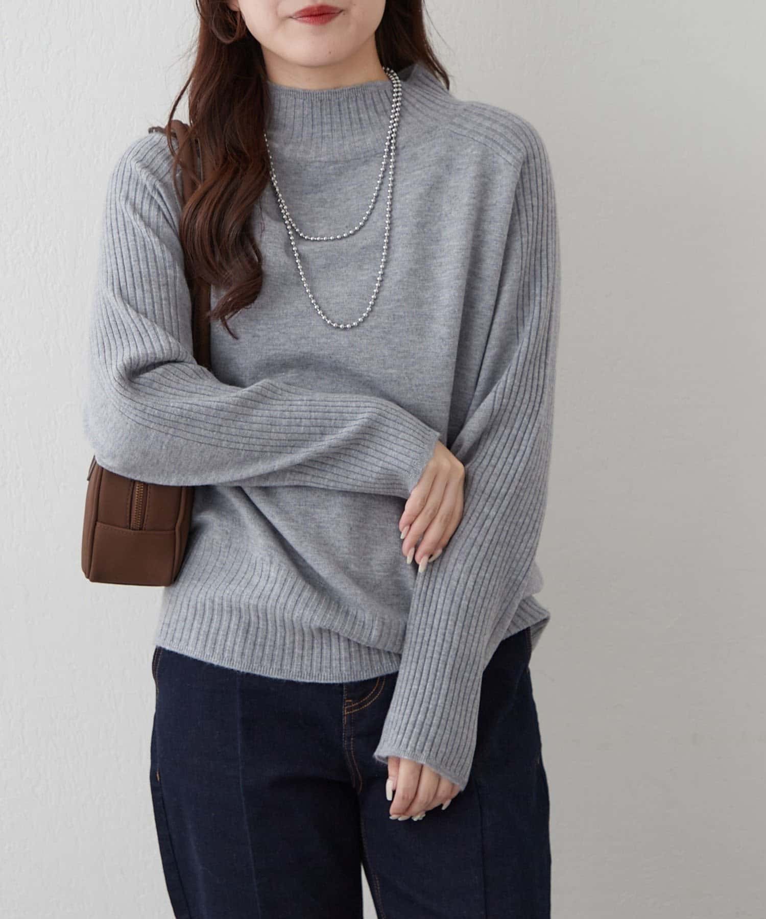 NICE CLAUP / OLIVE des OLIVE OUTLET(ナイスクラップ  / オリーブ デ オリーブ アウトレット) 【RMAF】エポーレットショルダーニットプルオーバー