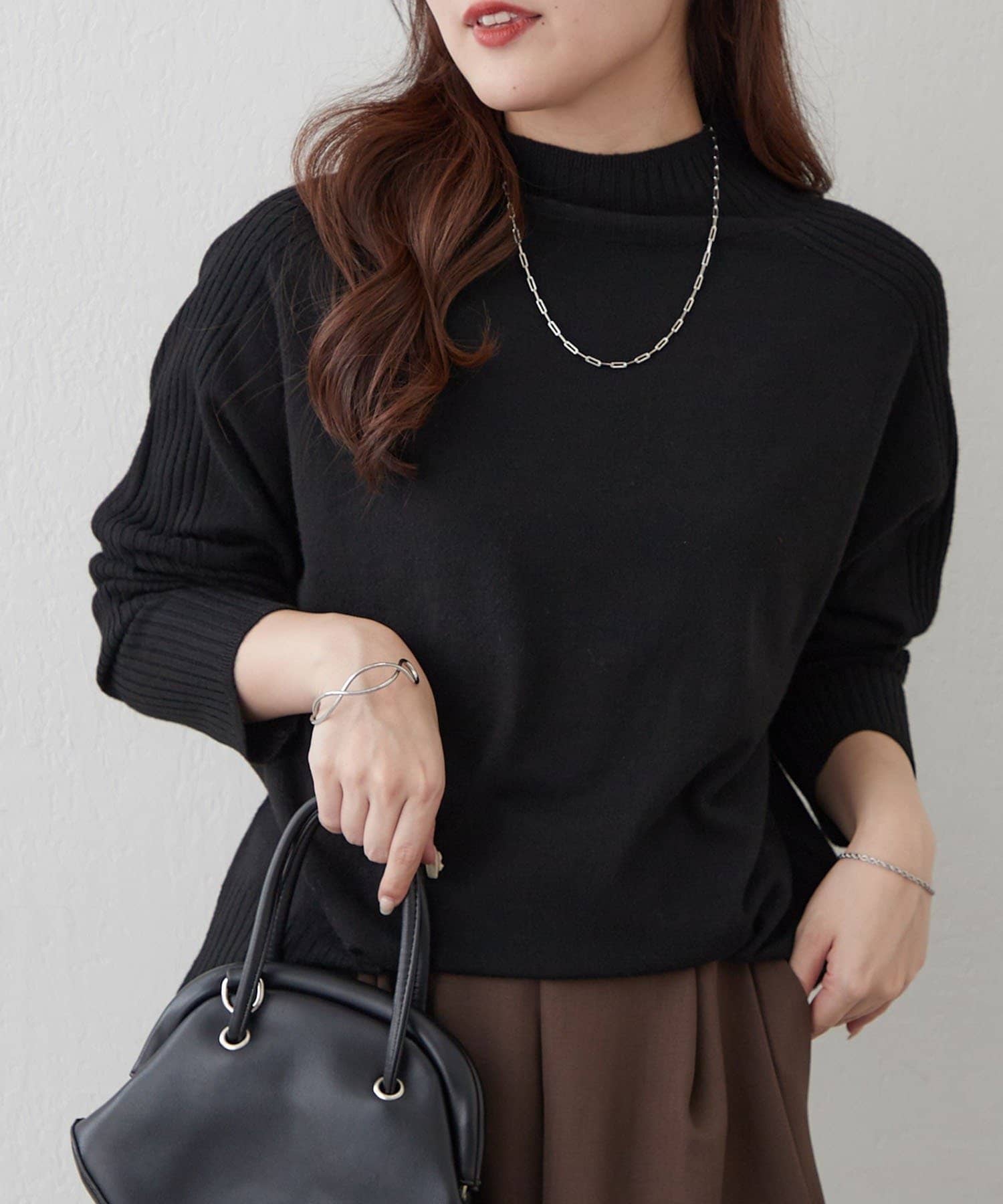 NICE CLAUP / OLIVE des OLIVE OUTLET(ナイスクラップ  / オリーブ デ オリーブ アウトレット) 【RMAF】エポーレットショルダーニットプルオーバー