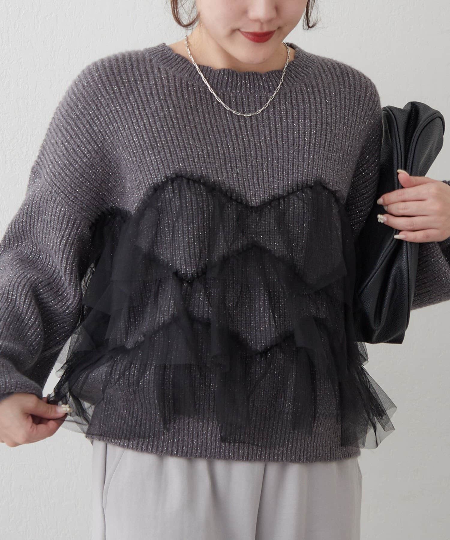 Remind me and forever(リマインドミーアンドフォーエバー) チュール付ラメニット