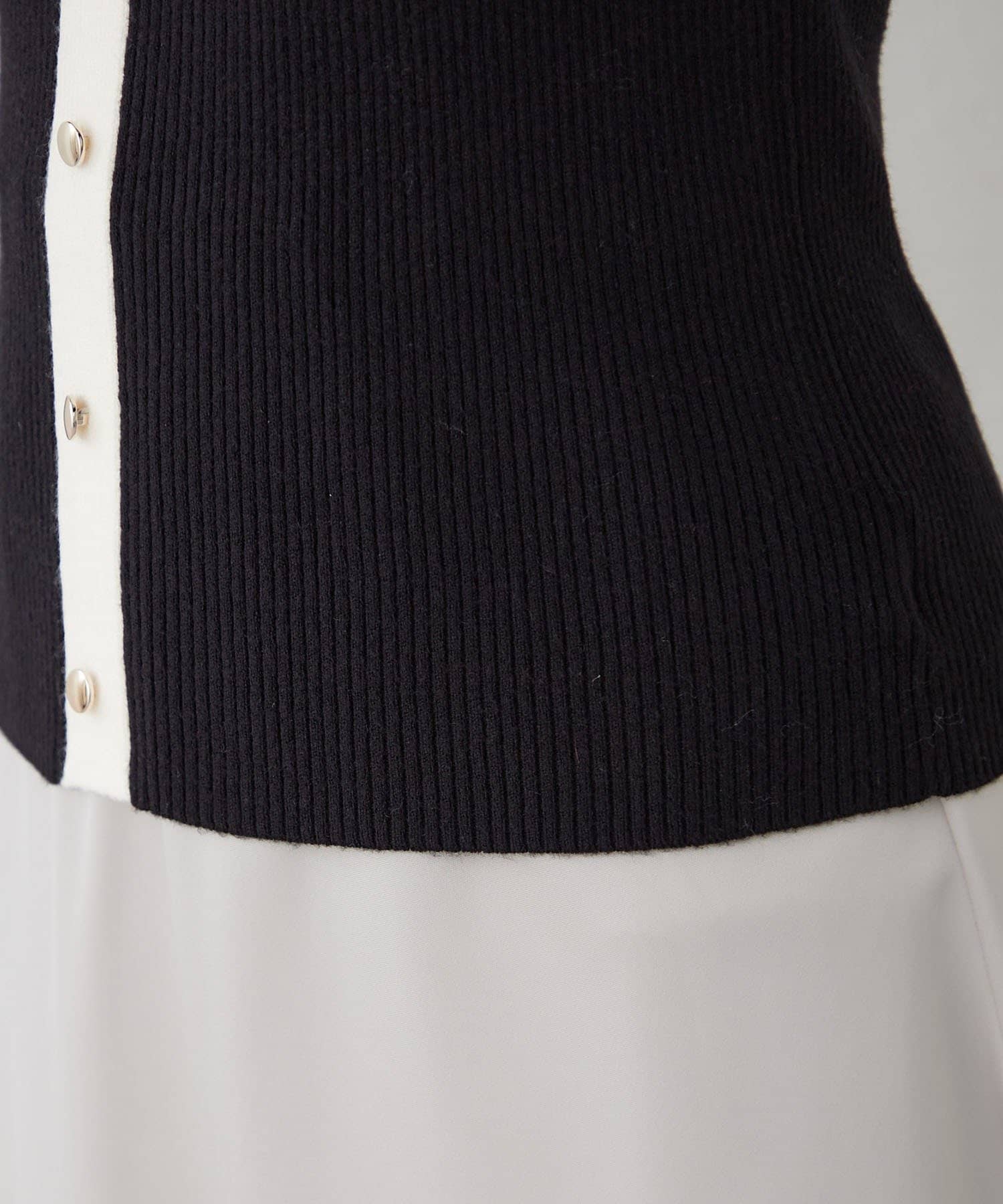 Remind me and forever(リマインドミーアンドフォーエバー) キーネックカーデライクリブプルオーバー