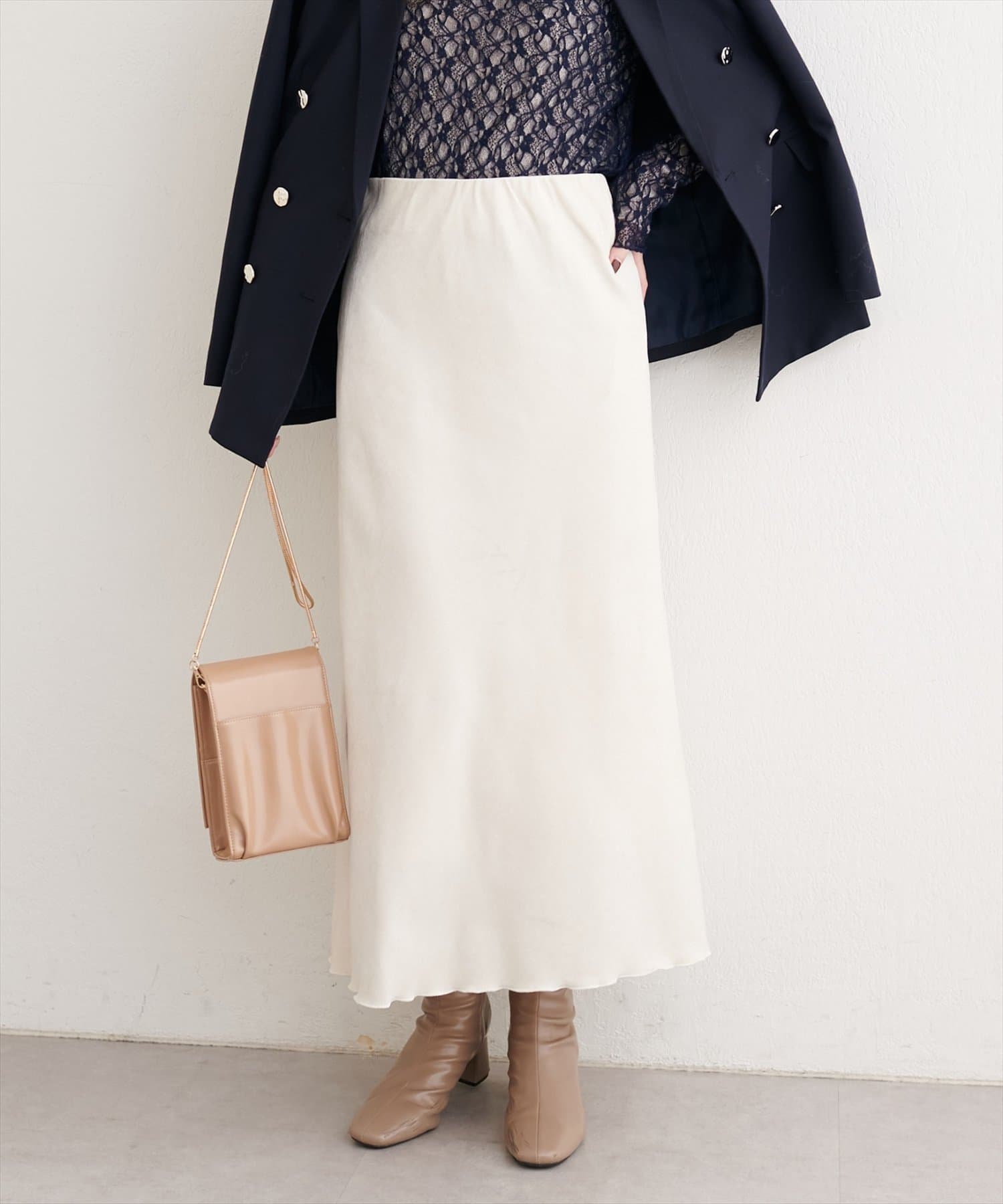 natural couture(ナチュラルクチュール) バイアスもやベロアスカート