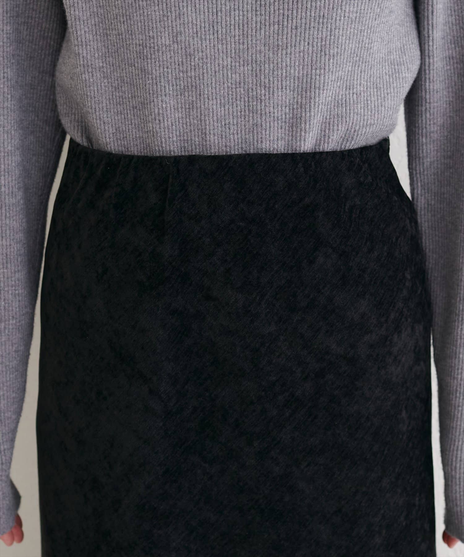 natural couture(ナチュラルクチュール) バイアスもやベロアスカート