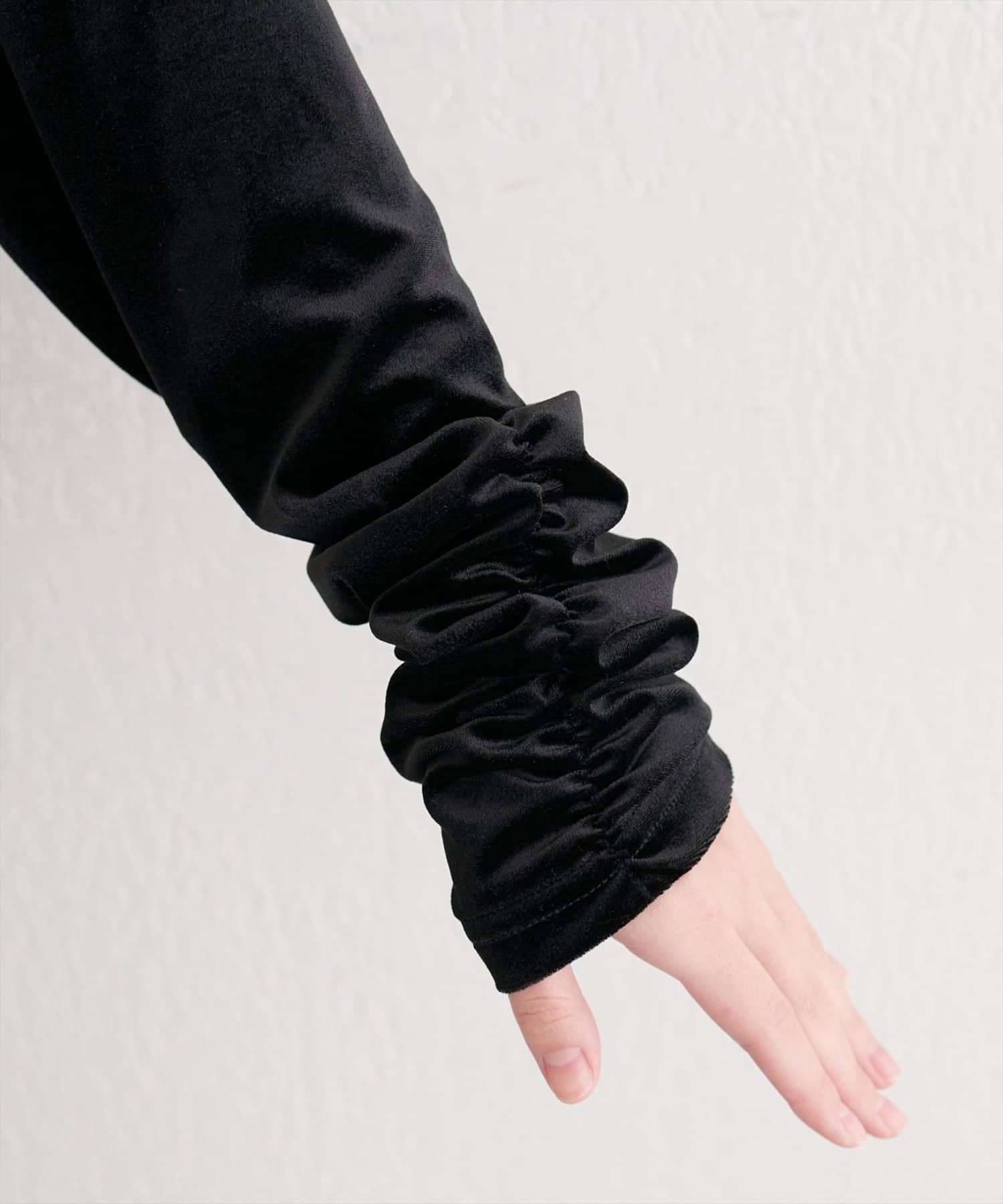 natural couture(ナチュラルクチュール) ストレッチベロアロングＴ