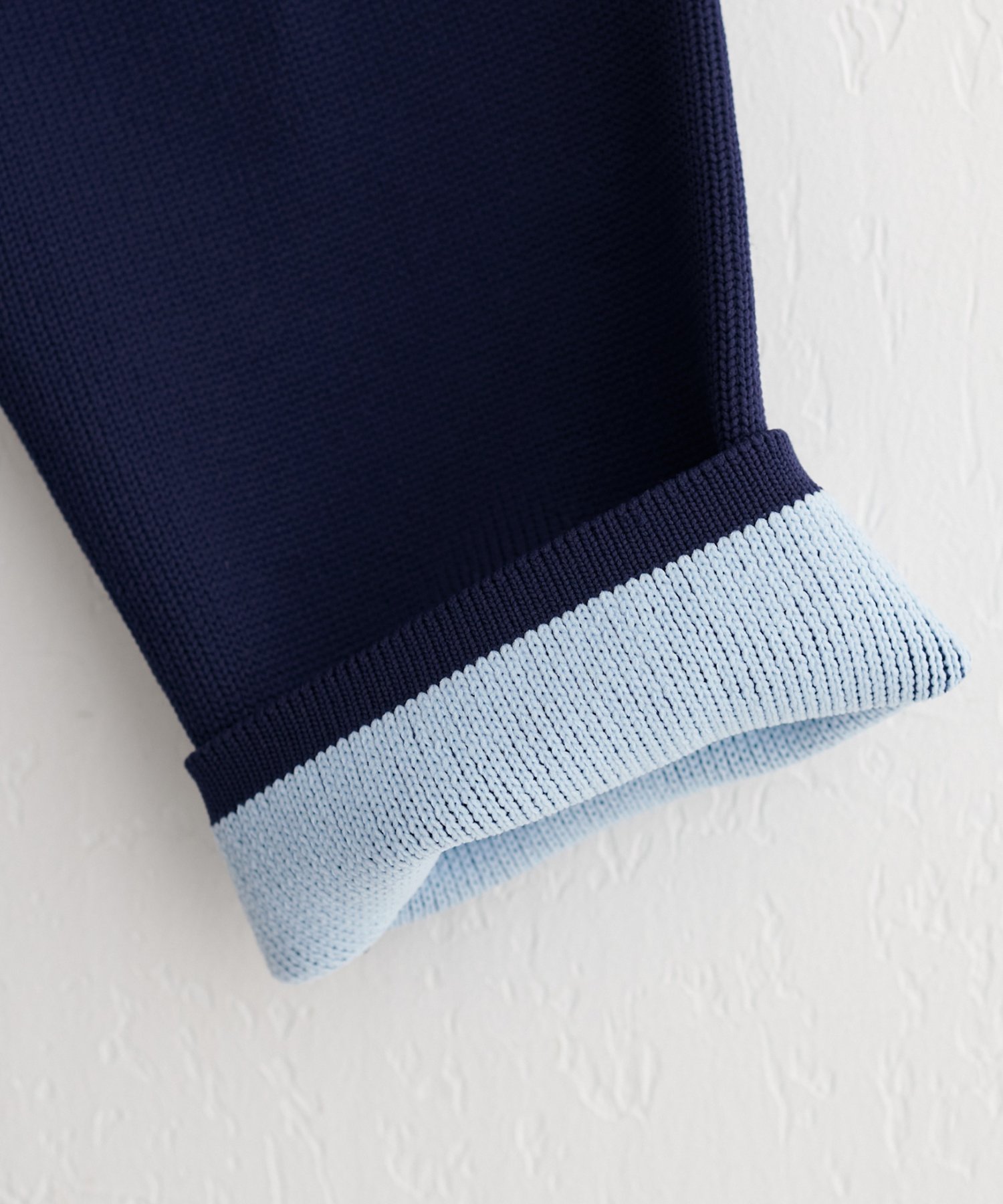 natural couture(ナチュラルクチュール) 【WEB限定】配色プレーティングポリニットカーデ