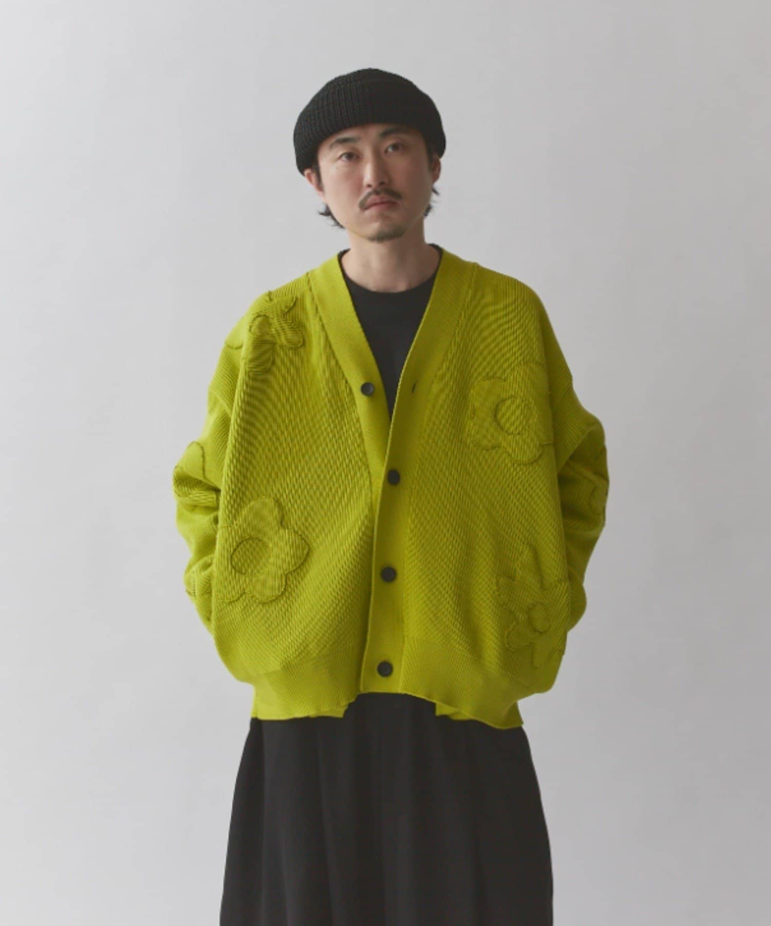 Lui's(ルイス) フラワーモチーフカーデ