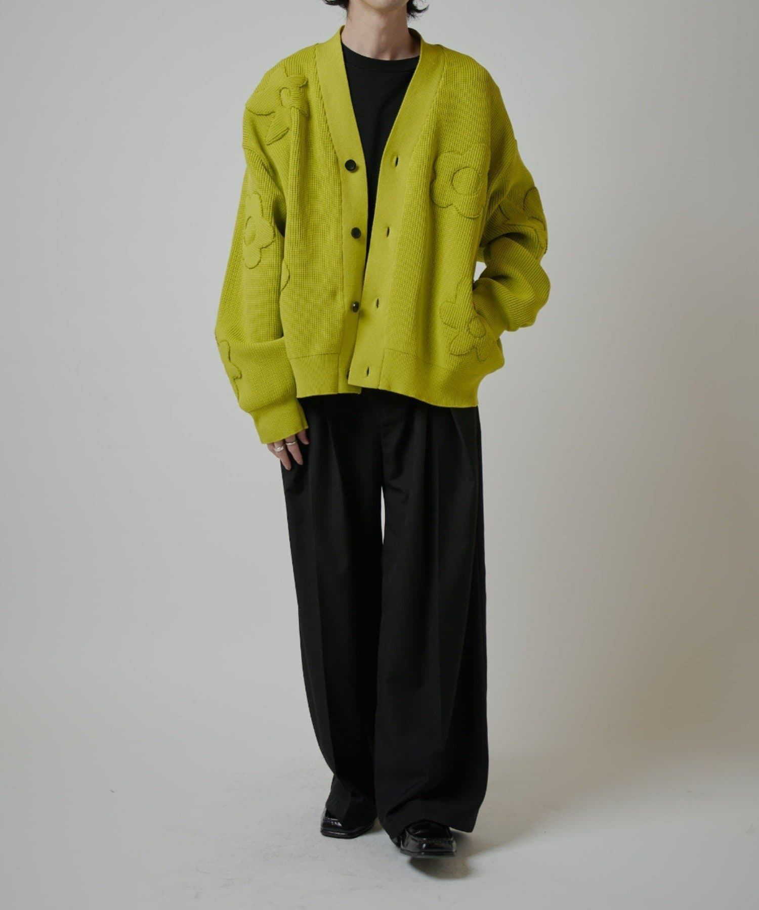 Lui's(ルイス) フラワーモチーフカーディガン