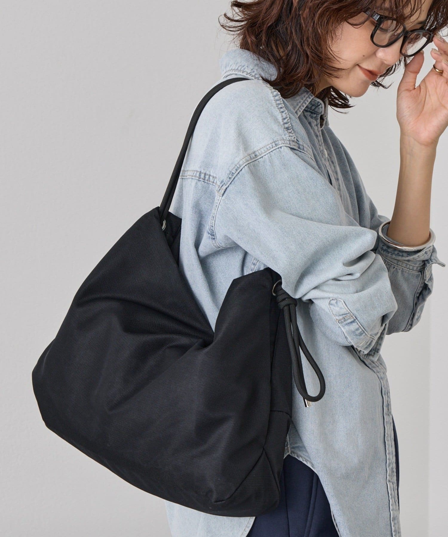 RIVE DROITE(リヴドロワ) 予約【A4サイズ対応】メッシュワンハンドルトートバッグ