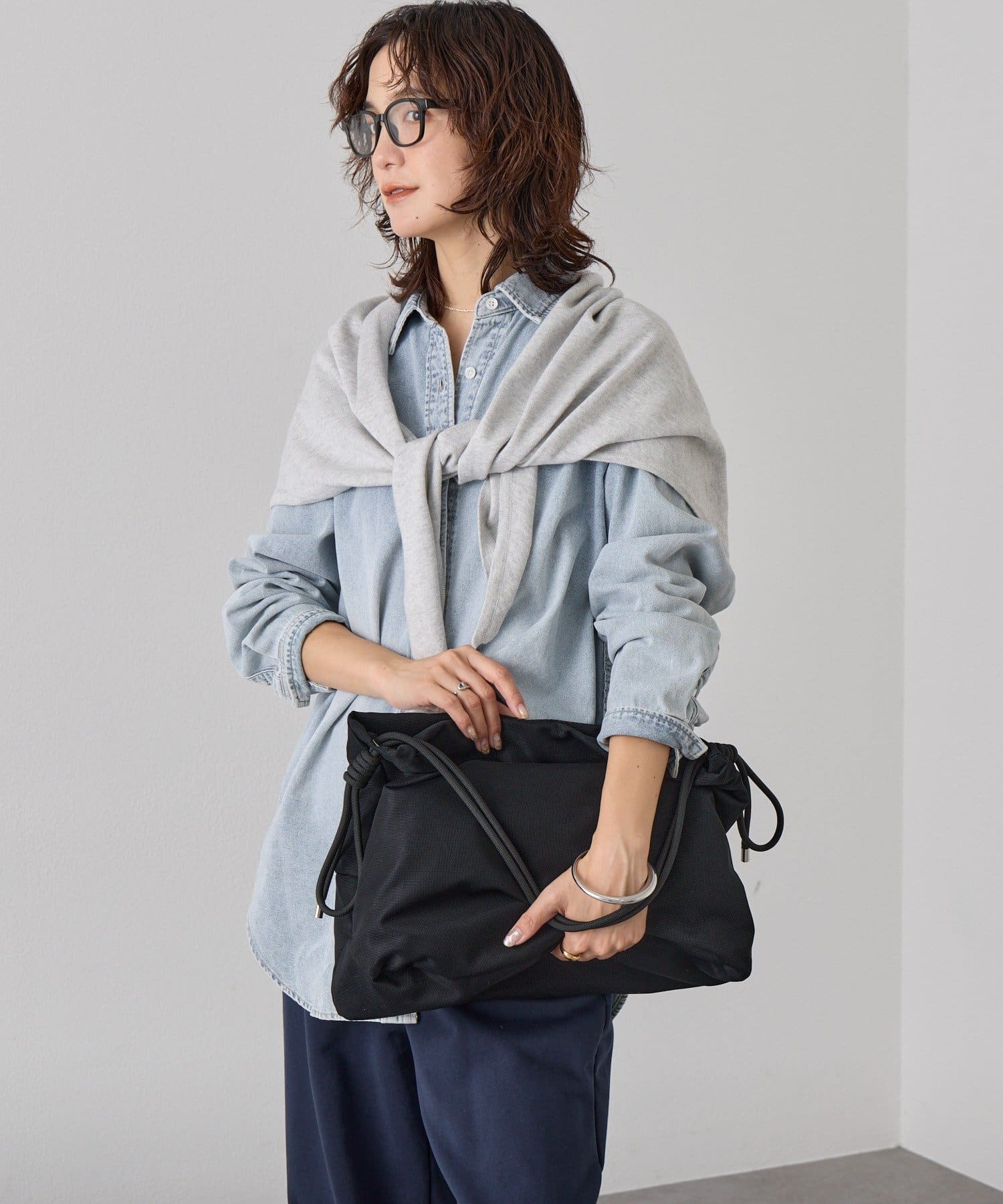 RIVE DROITE(リヴドロワ) 予約【A4サイズ対応】メッシュワンハンドルトートバッグ