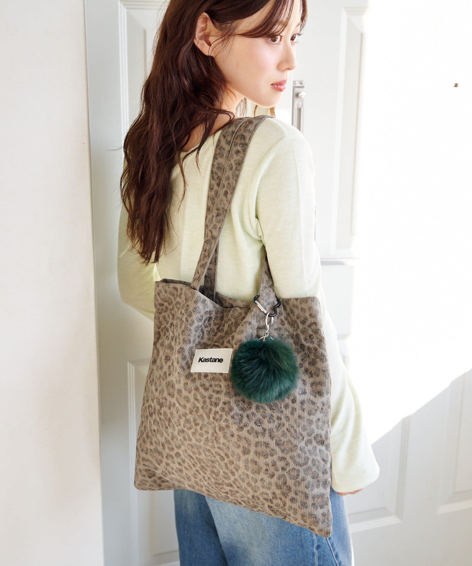 Kastane(カスタネ) 【5色展開】ファーチャームキーホルダー