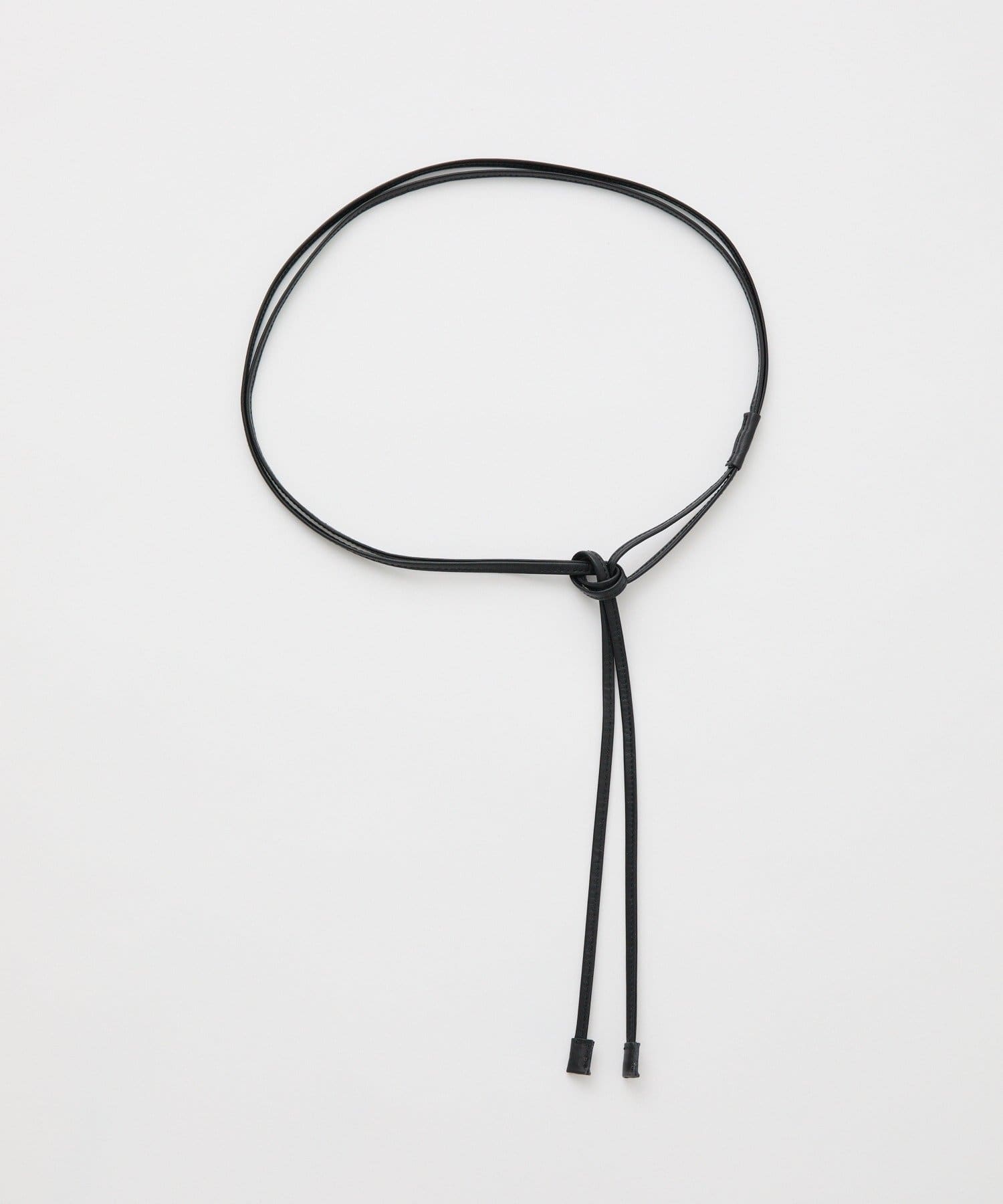 RIVE DROITE(リヴドロワ) 【ウエストのアクセントに】レザーコードベルト