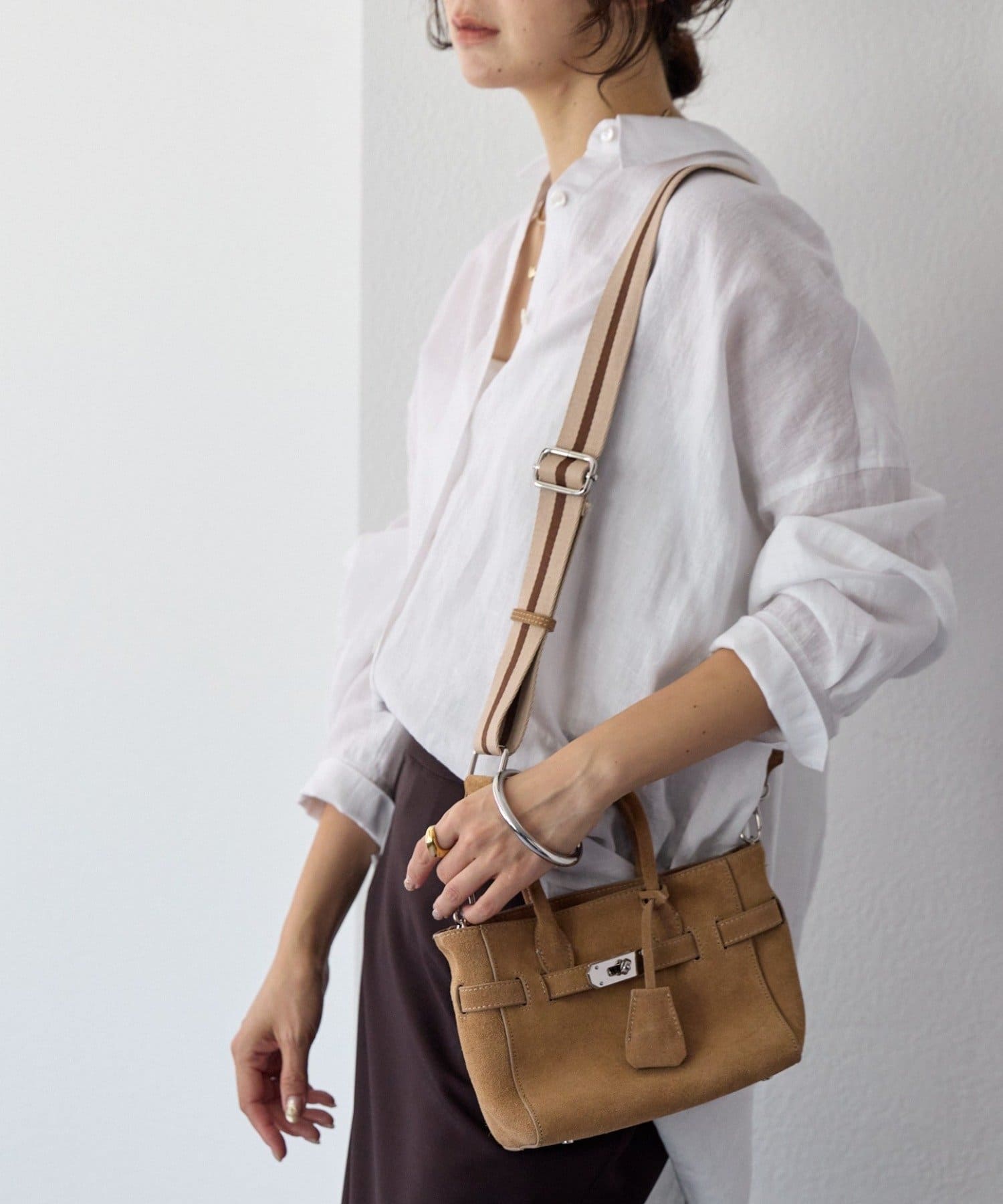 RIVE DROITE(リヴドロワ) 予約【実用性抜群】ひねり金具ミニトートバッグ