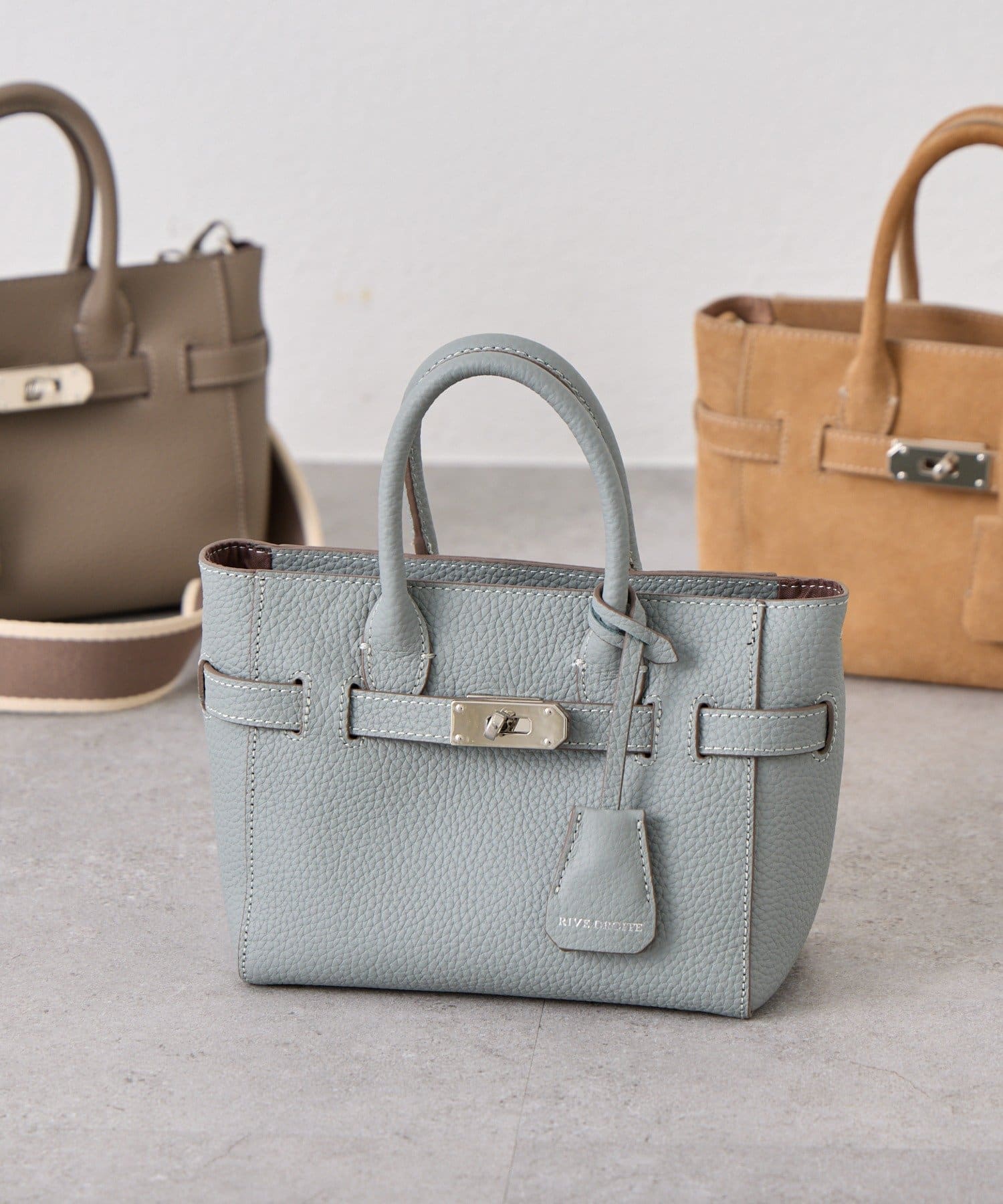 RIVE DROITE(リヴドロワ) 予約【実用性抜群】ひねり金具ミニトートバッグ