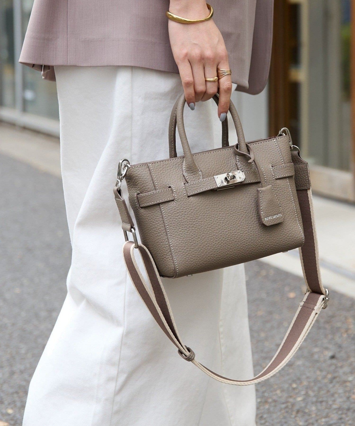 RIVE DROITE(リヴドロワ) 予約【実用性抜群】ひねり金具ミニトートバッグ