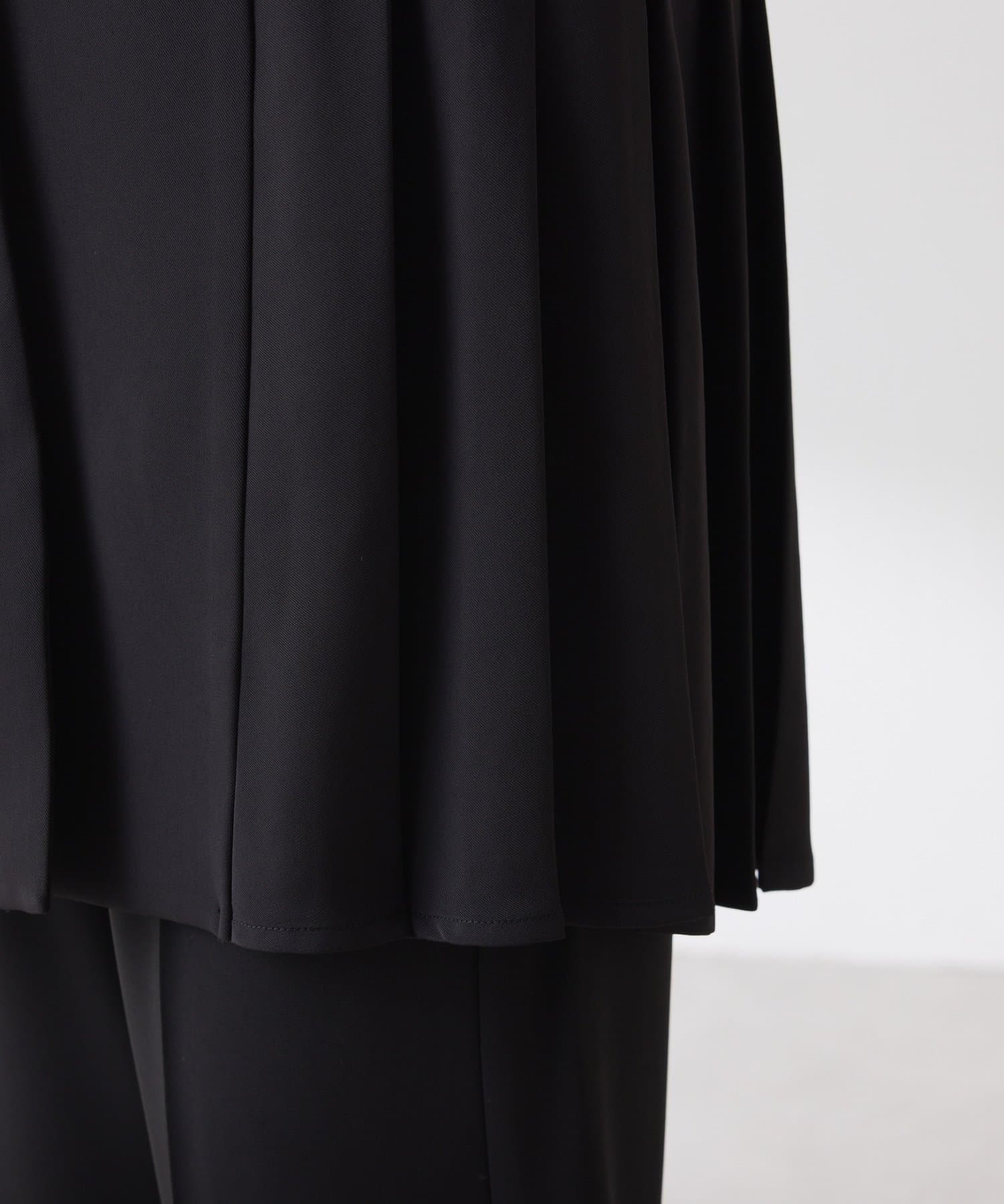 COLLAGE GALLARDAGALANTE(コラージュ ガリャルダガランテ) 【お尻周りカバー】ツイルプリーツジレ/セットアップ/セレモ二ー