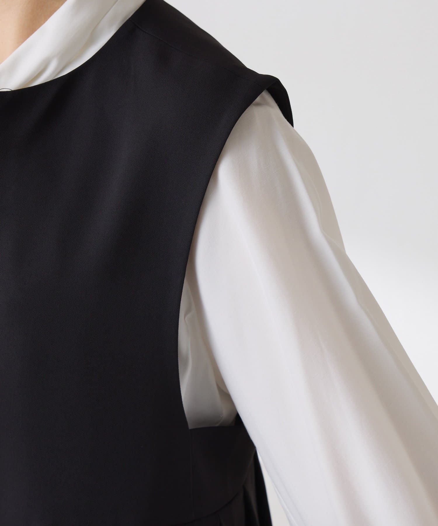 COLLAGE GALLARDAGALANTE(コラージュ ガリャルダガランテ) 【お尻周りカバー】ツイルプリーツジレ/セットアップ/セレモニー