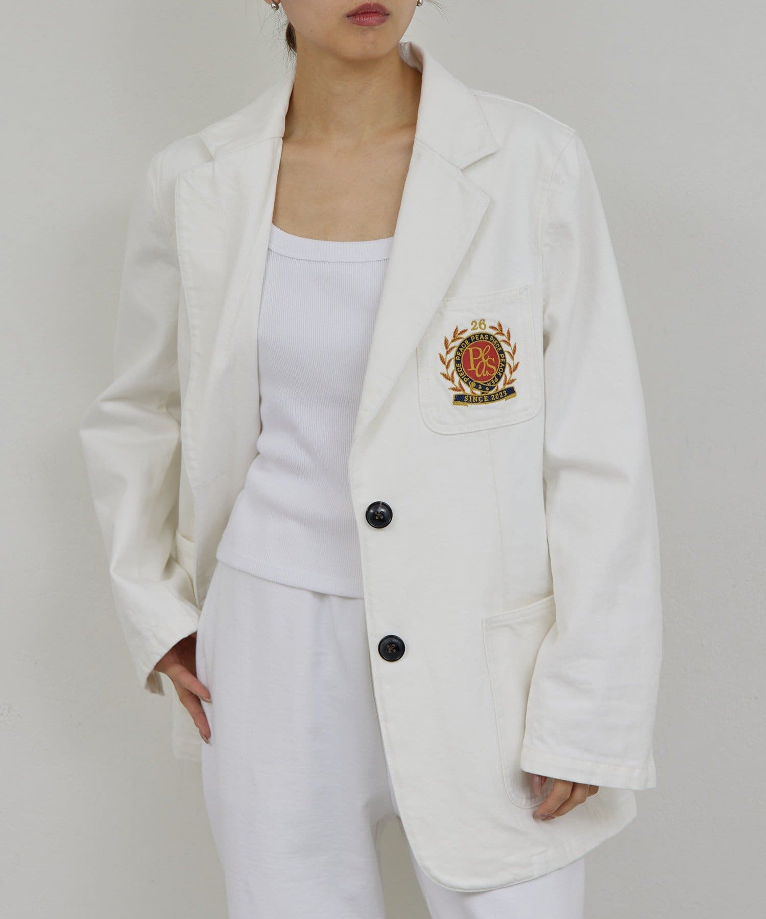 GALLARDAGALANTE(ガリャルダガランテ) 【PEAS】【セットアップ対応】デニムブレザー