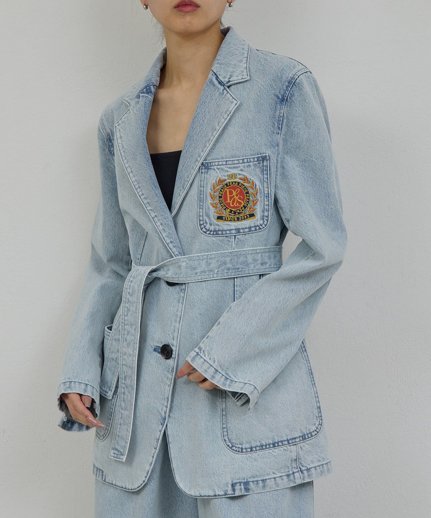 GALLARDAGALANTE(ガリャルダガランテ) 【PEAS】【セットアップ対応】デニムブレザー