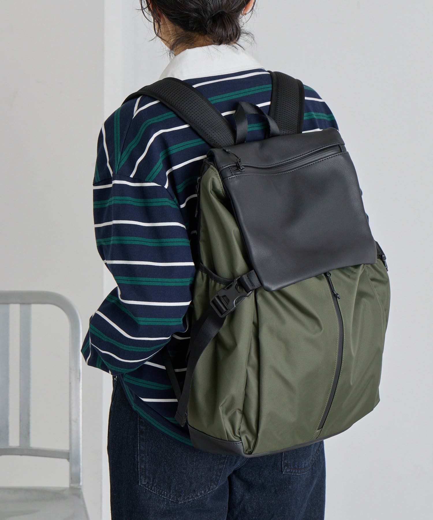 ear PAPILLONNER(イア パピヨネ) 【ouchi監修】レザーコンビライトリュック