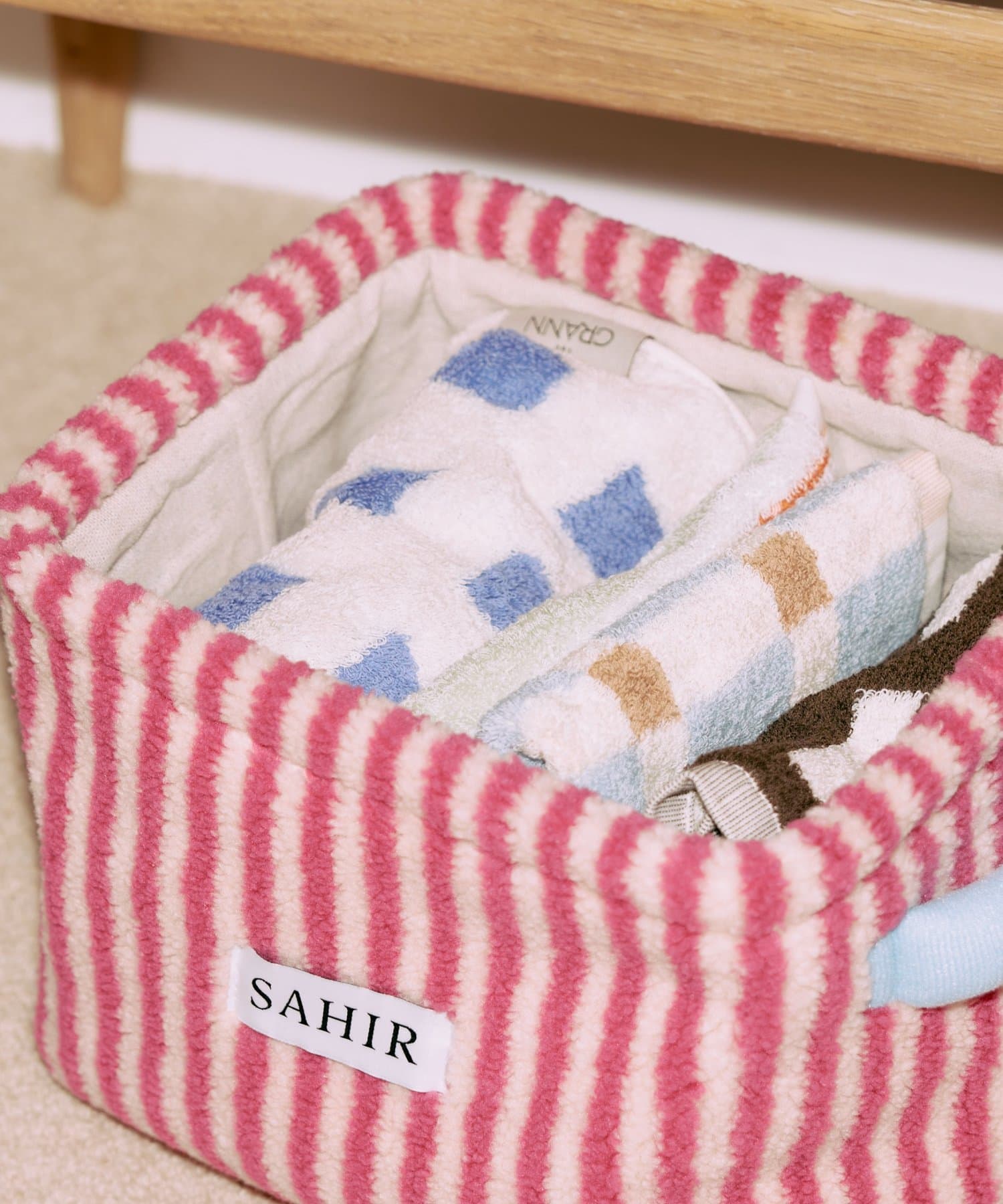 BIRTHDAY BAR(バースデイバー) 【SAHIR サヒール】Fabric basket　S