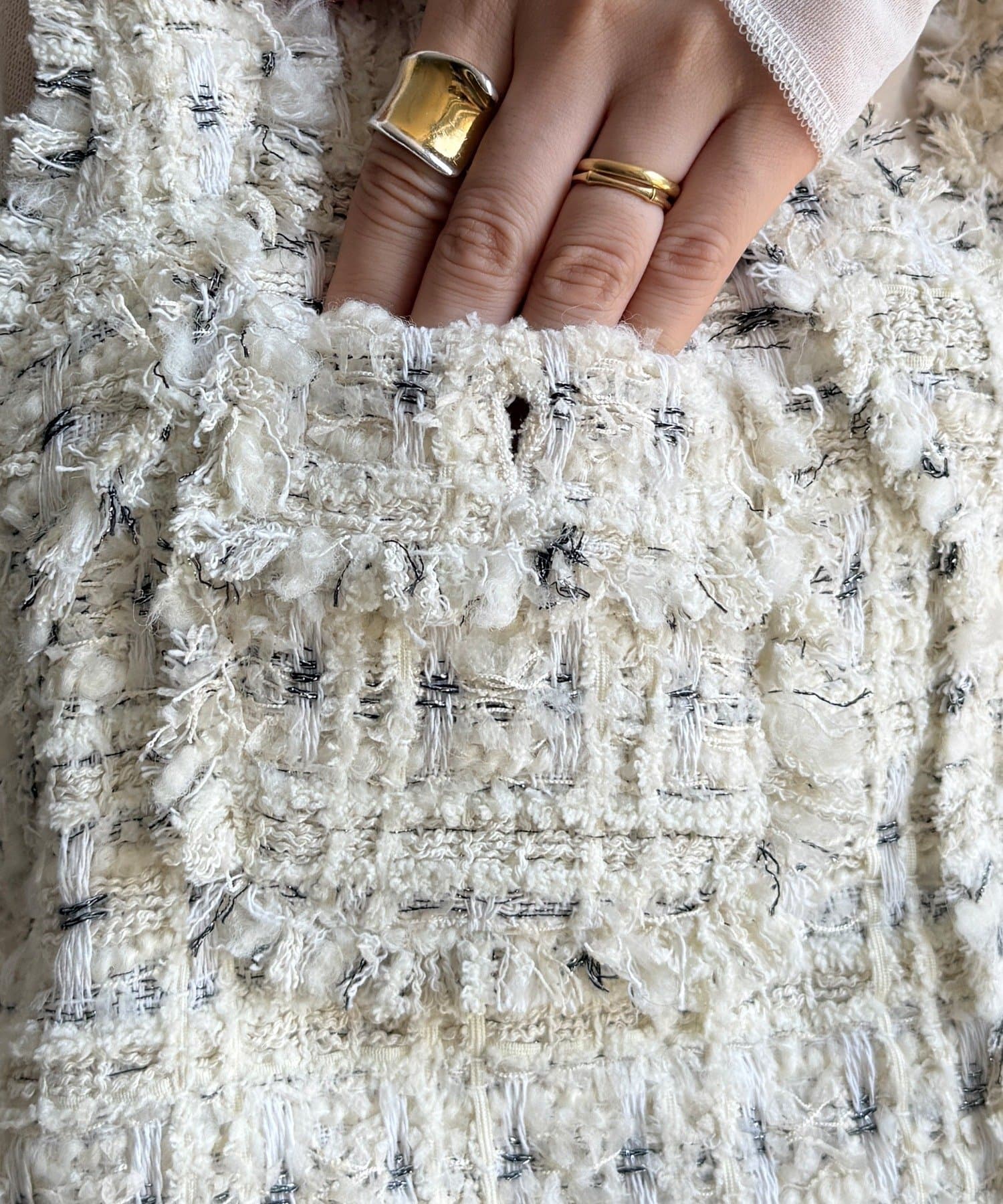 OUTLET(アウトレット) 【DouDou】ツイードベスト