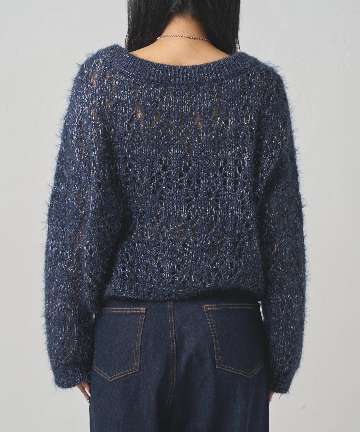 OUTLET(アウトレット) 【WHO'S WHO gallery】HiNTラメオフショルニット