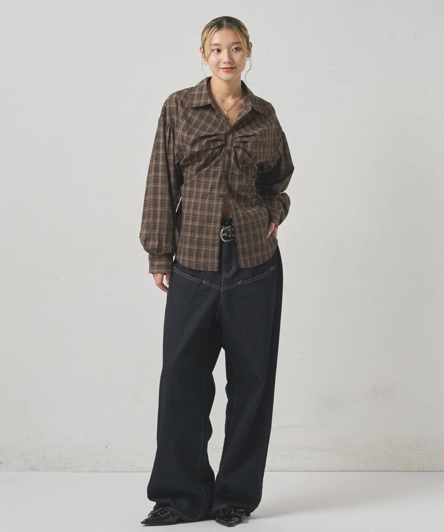 OUTLET(アウトレット) 【WHO'S WHO gallery】パフスリーブダーツシャツ