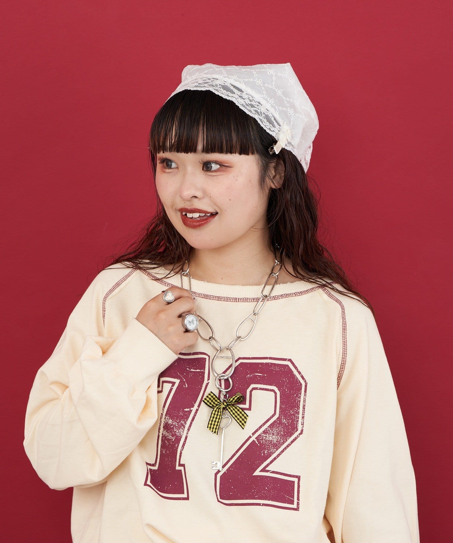 OUTLET(アウトレット) 【Ciaopanic】me＋meリボンキーチェーンネックレス