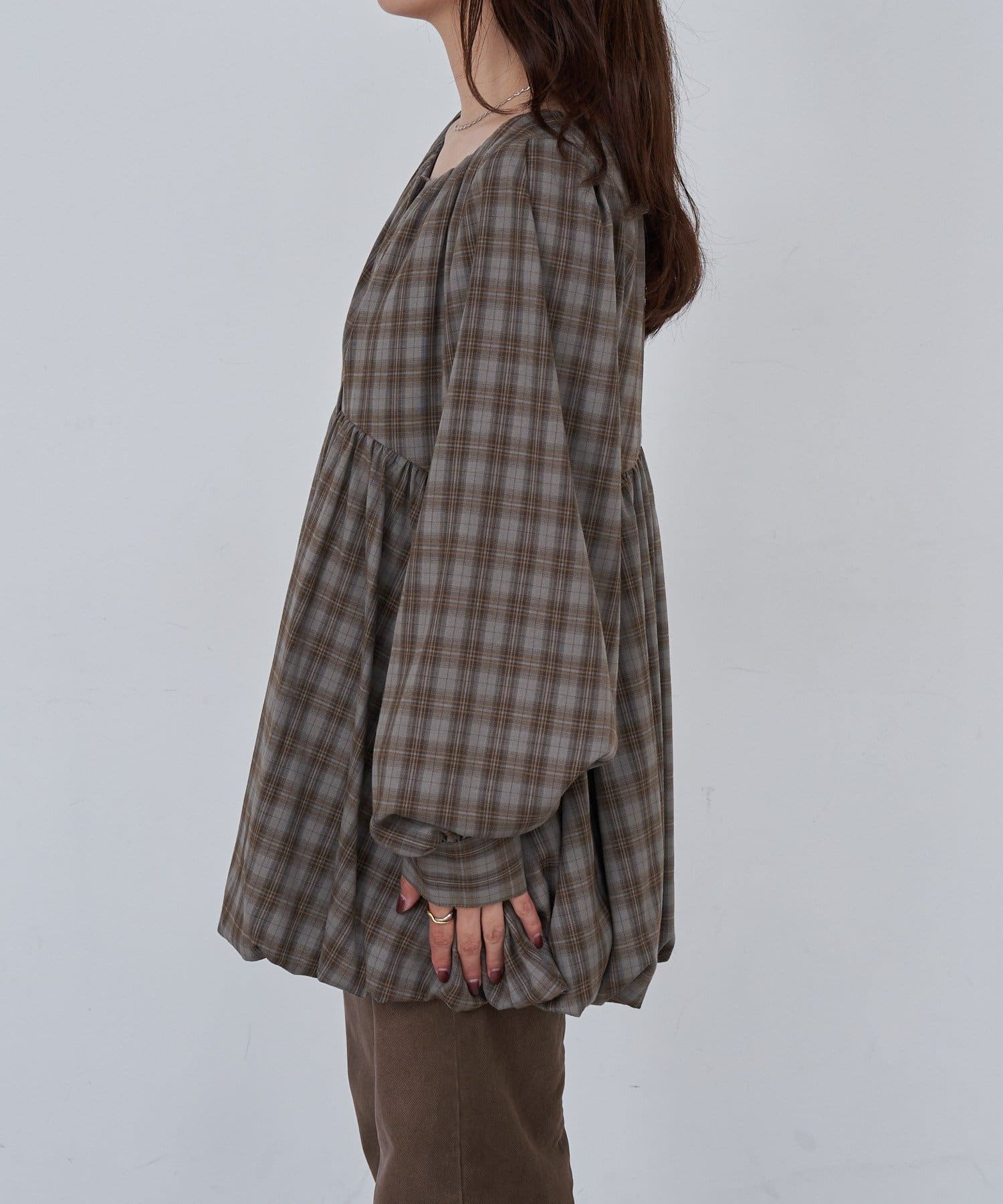 OUTLET(アウトレット) 【Kastane】B スクエアバルーンチュニック