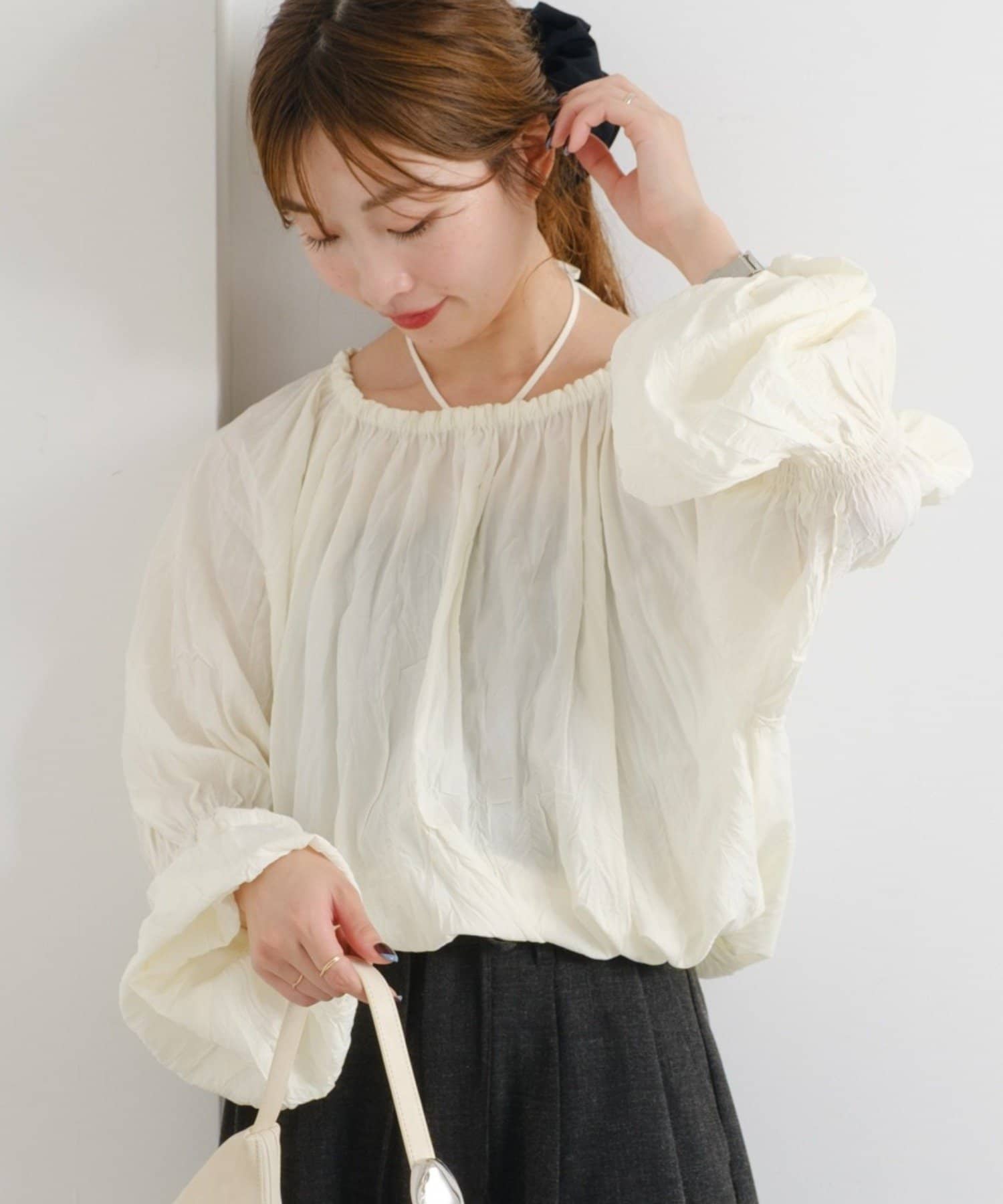 OUTLET(アウトレット) 【Kastane】B キャンディスリーブマルチウェイブラウス