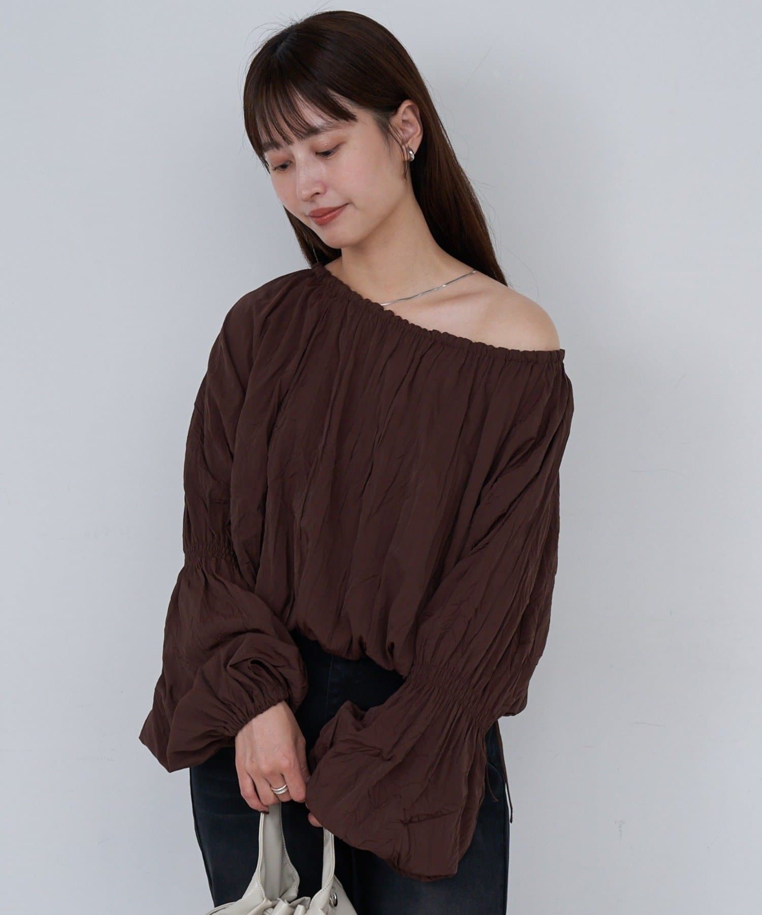 OUTLET(アウトレット) 【Kastane】B キャンディスリーブマルチウェイブラウス