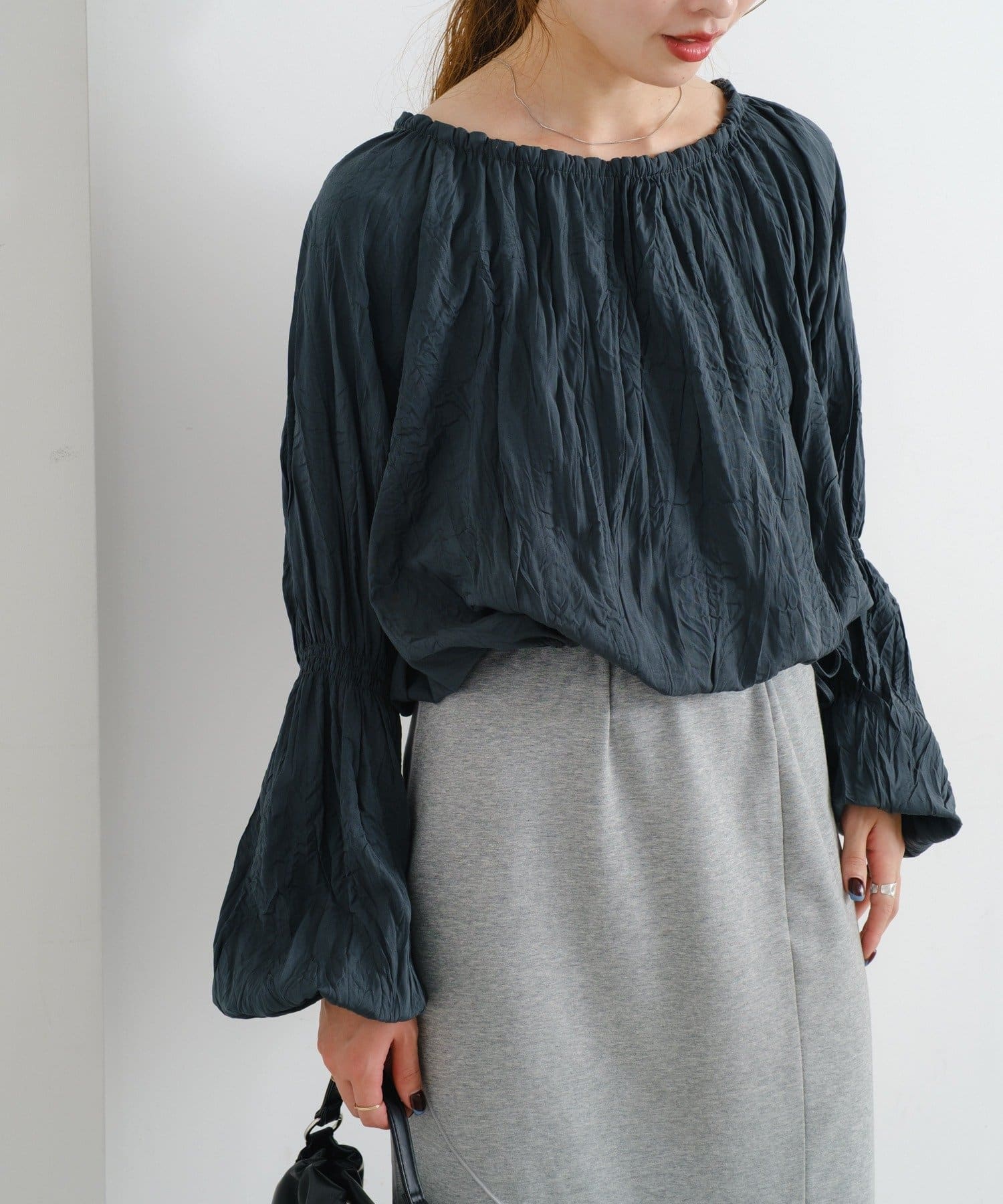 OUTLET(アウトレット) 【Kastane】B キャンディスリーブマルチウェイブラウス