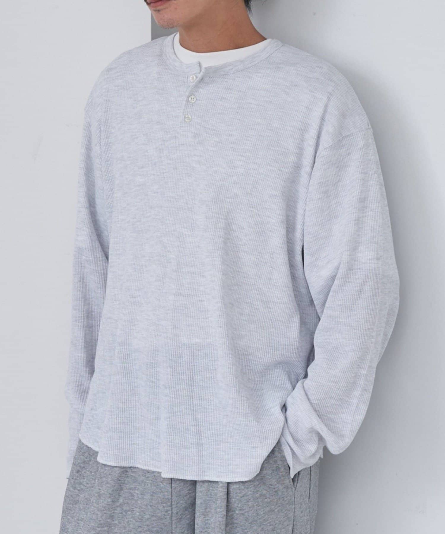 OUTLET(アウトレット) 【Kastane】BM ワッフルラウンドヘンリー