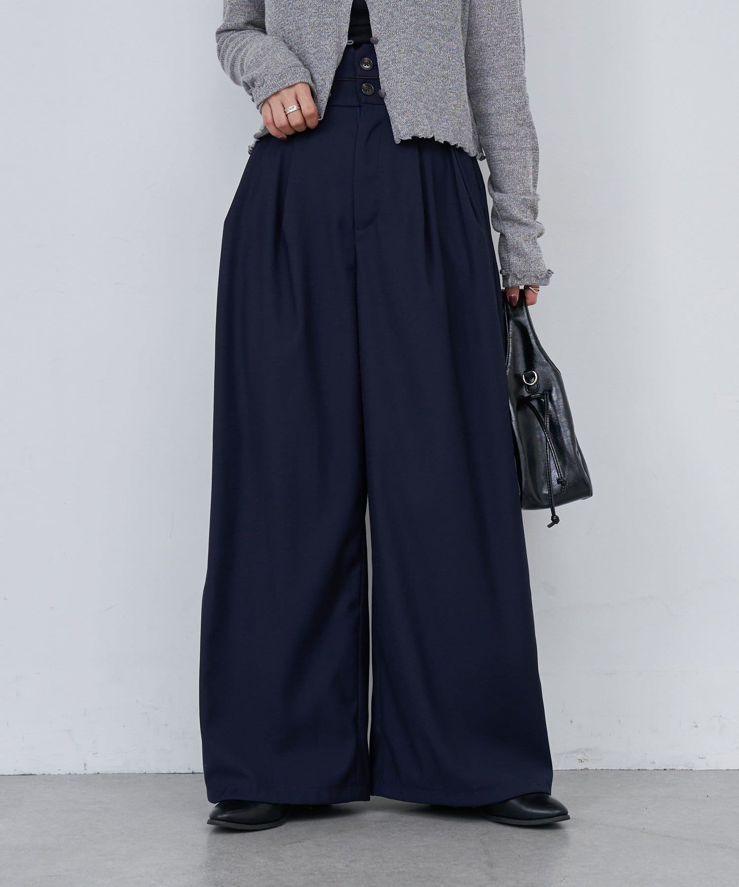 OUTLET(アウトレット) 【Kastane】B パイピングハイウエストパンツ