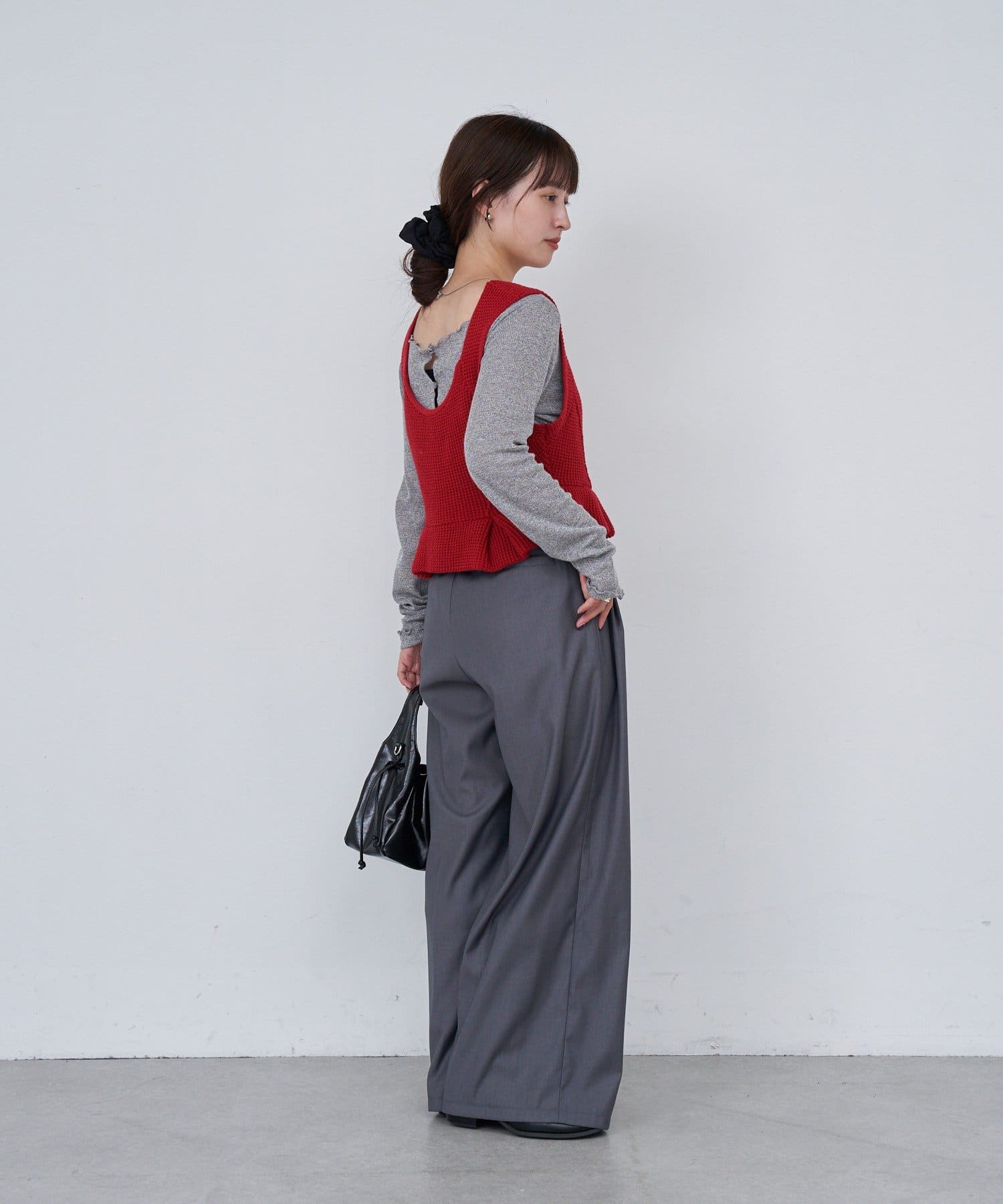 OUTLET(アウトレット) 【Kastane】B パイピングハイウエストパンツ