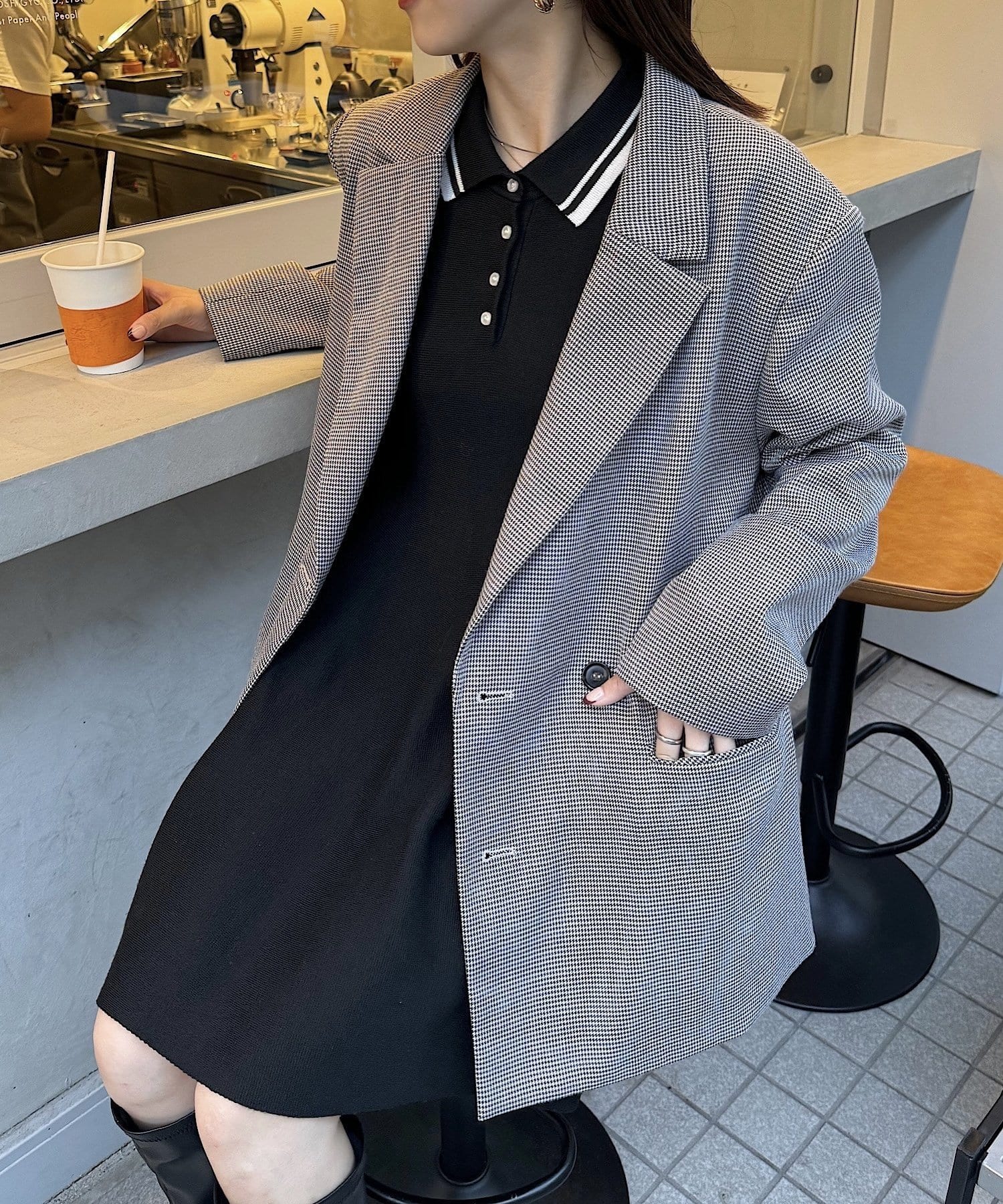 OUTLET(アウトレット) 【Chico】オーバーダブルジャケット