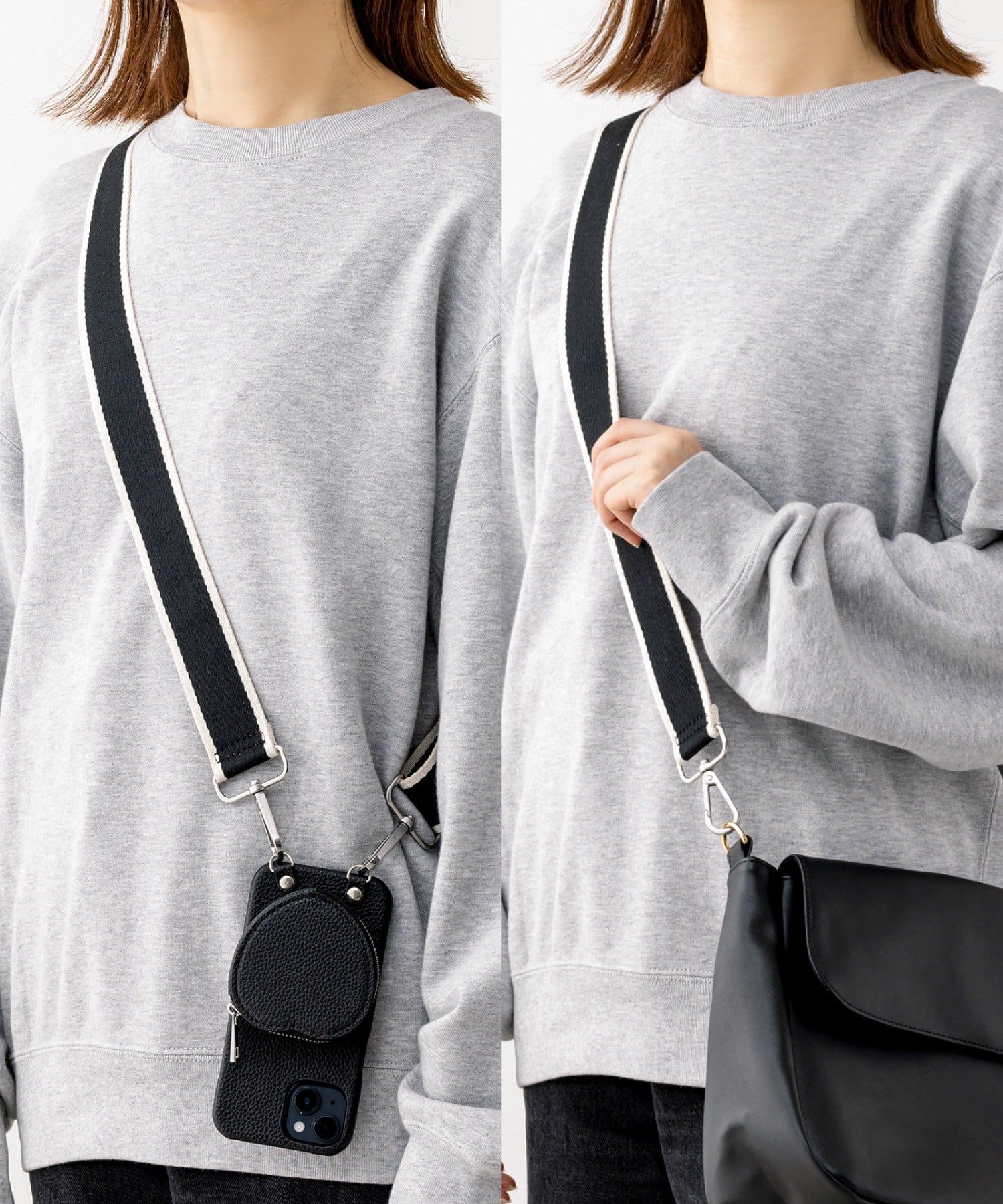 3COINS(スリーコインズ) 無地テープスマホストラップホルダー