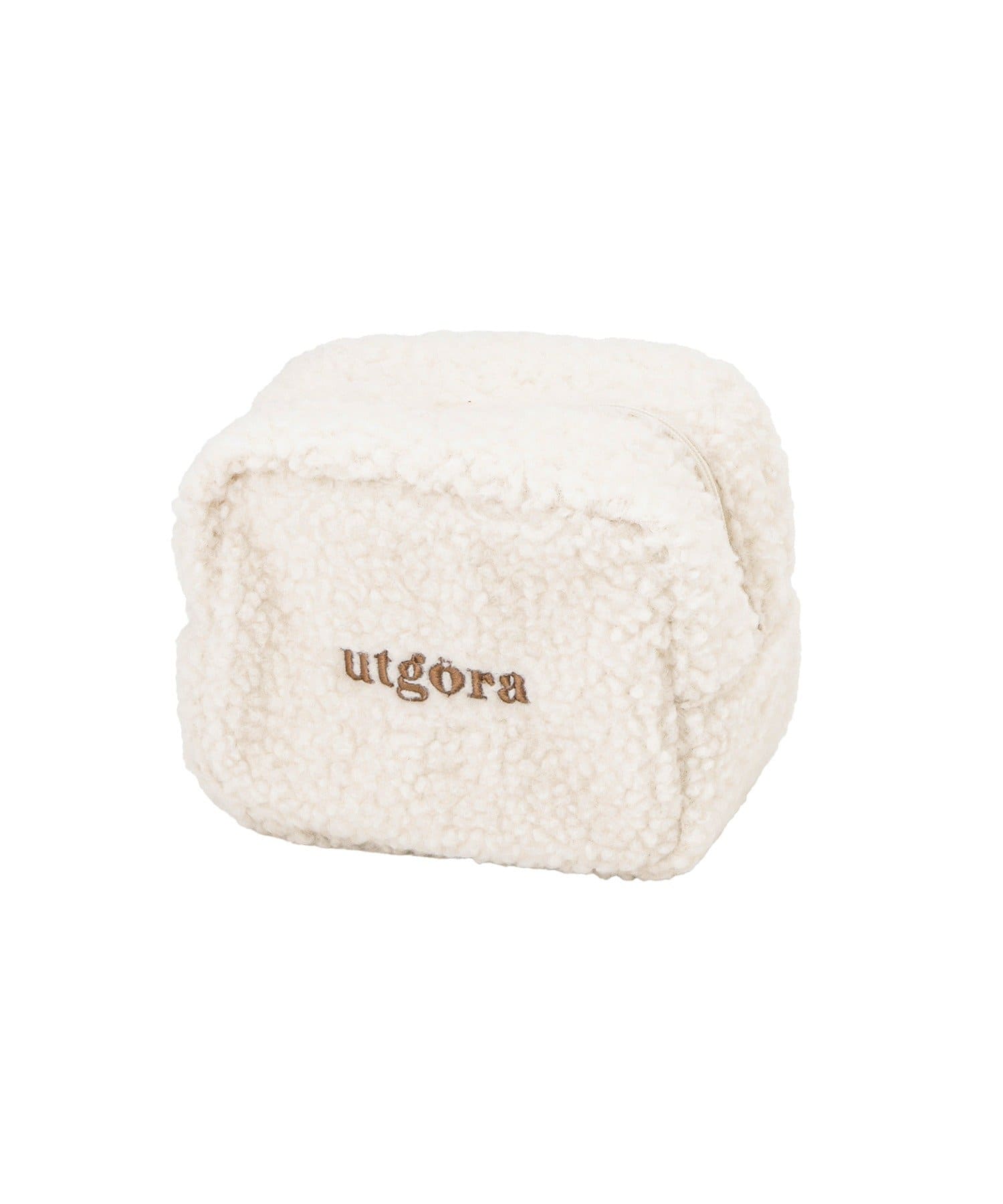 3COINS(スリーコインズ) もこもこスクエアポーチ／KIDSコスメ