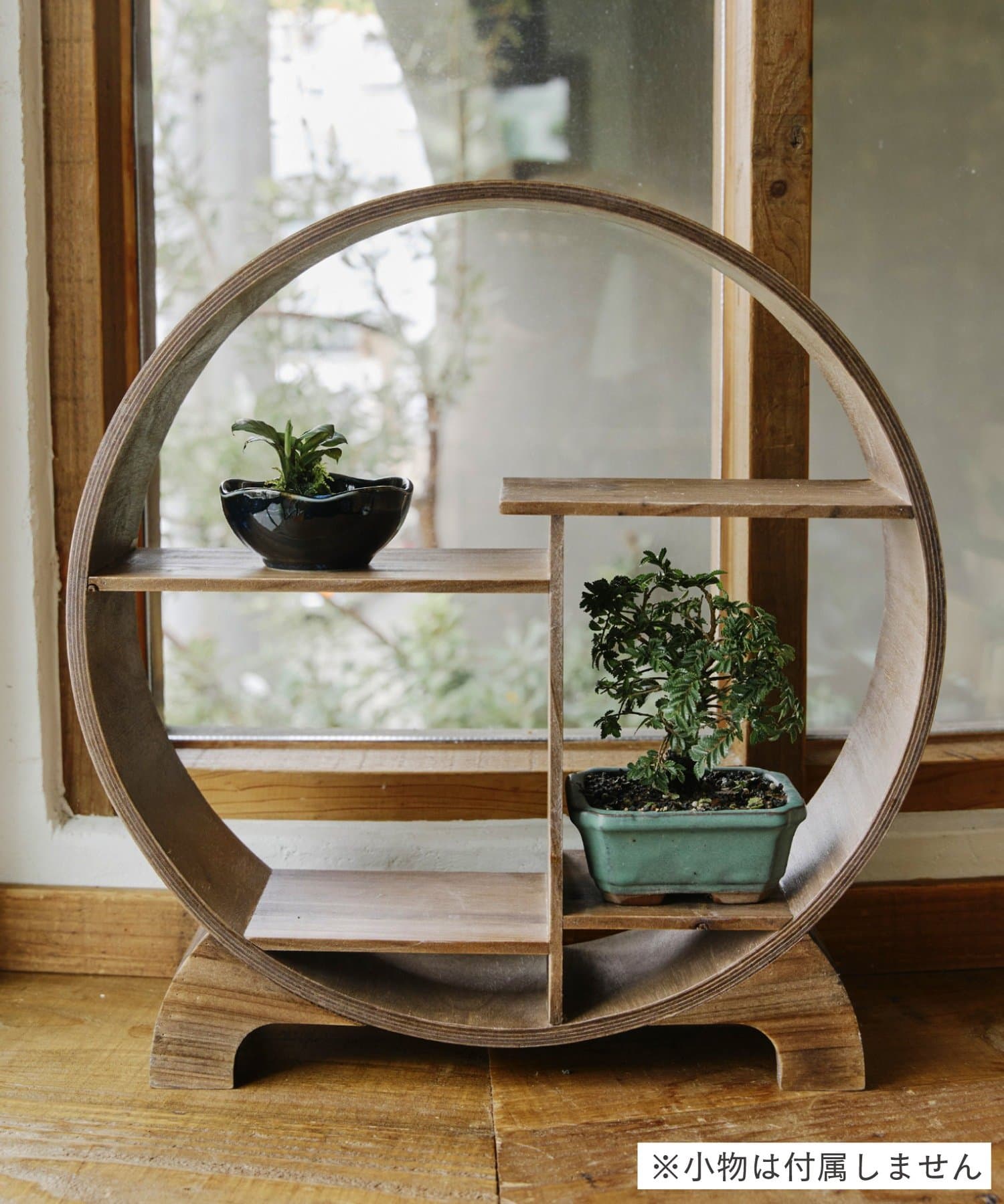 salut!(サリュ) 円形ラック／苔玉と盆栽