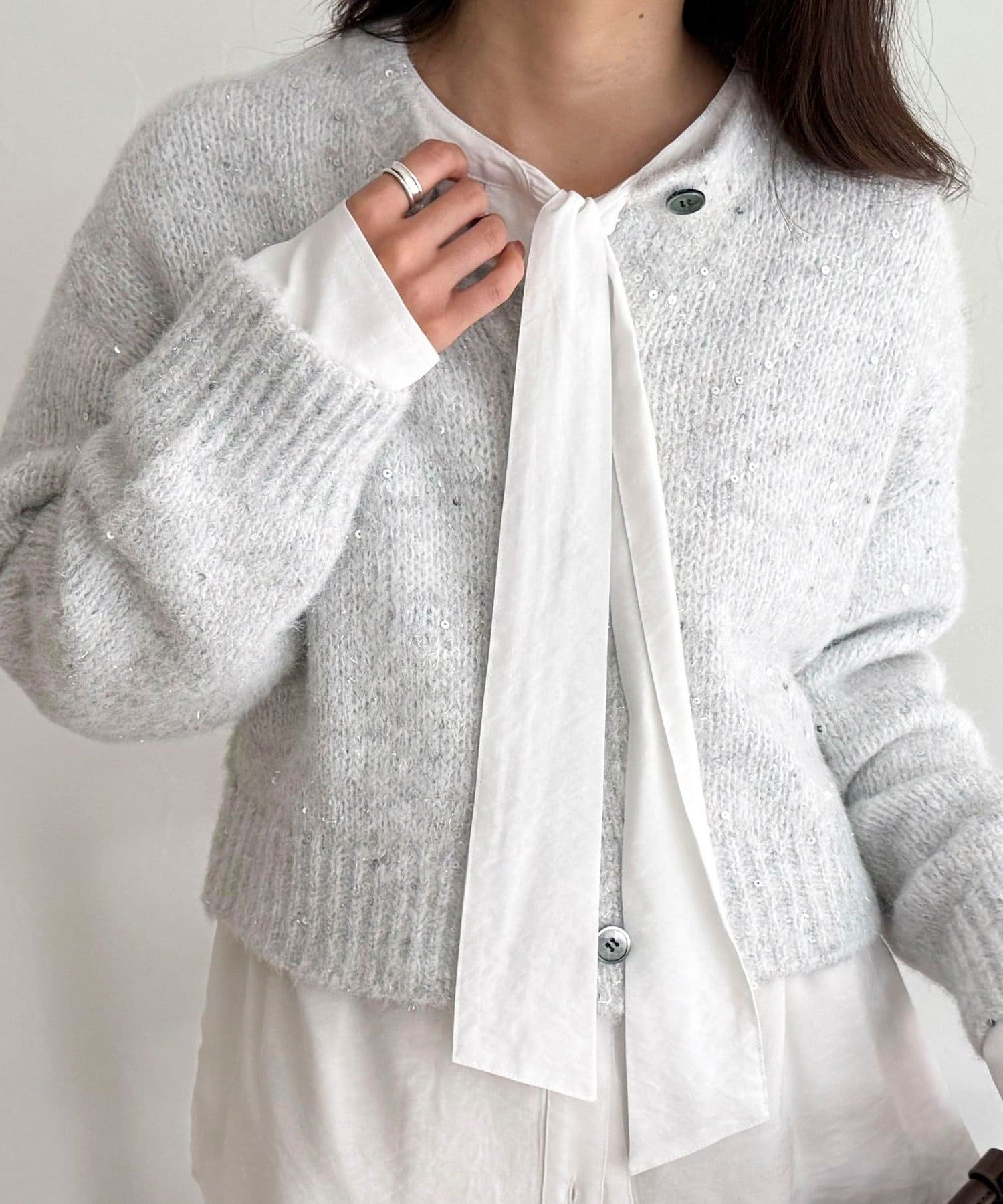 FREDY & GLOSTER(フレディ アンド グロスター) ボウタイギャザーブラウス