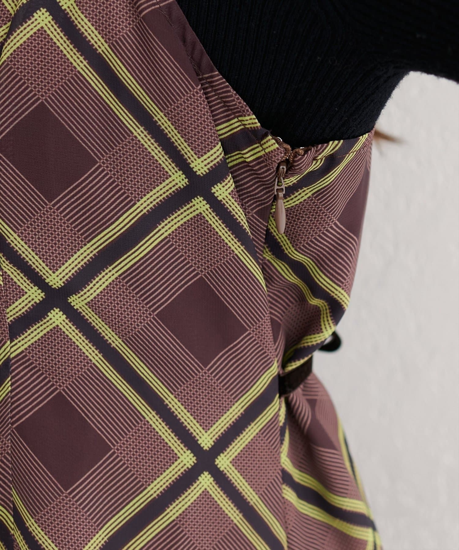 NICE CLAUP / OLIVE des OLIVE OUTLET(ナイスクラップ  / オリーブ デ オリーブ アウトレット) 【natural couture】ベロア切り替えキャミワンピース