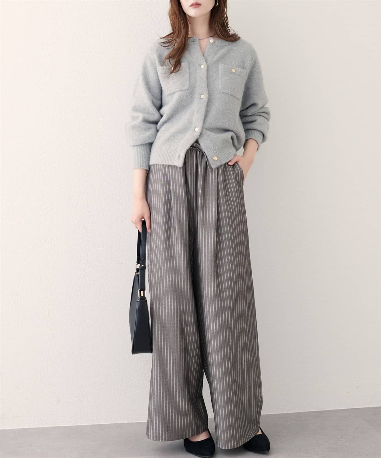 NICE CLAUP / OLIVE des OLIVE OUTLET(ナイスクラップ  / オリーブ デ オリーブ アウトレット) 【EVERY VERY NICECLAUP】イージーウエストワイドパンツ