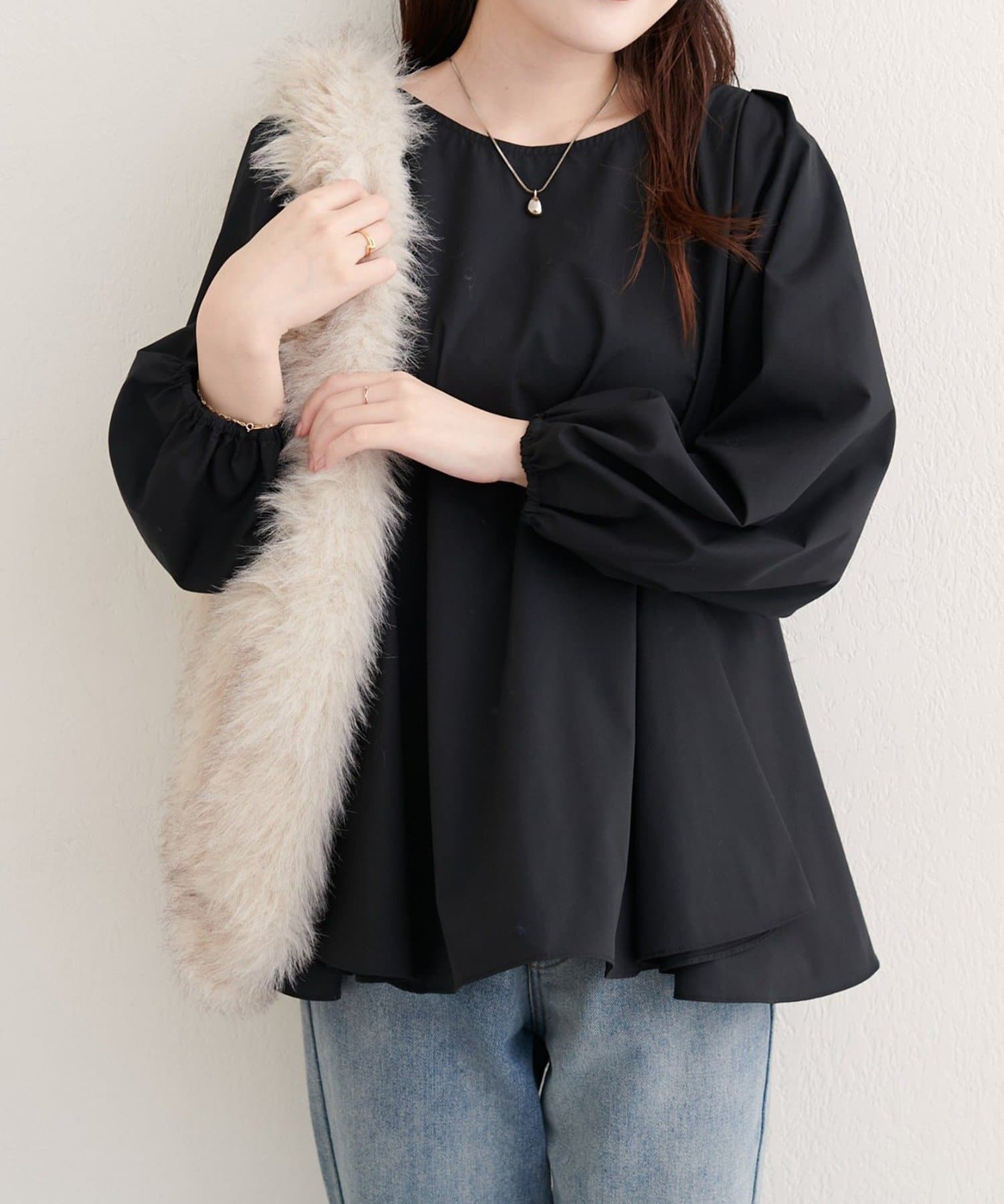 NICE CLAUP / OLIVE des OLIVE OUTLET(ナイスクラップ  / オリーブ デ オリーブ アウトレット) 【EVERY VERY NICECLAUP】フレアヘムブラウス