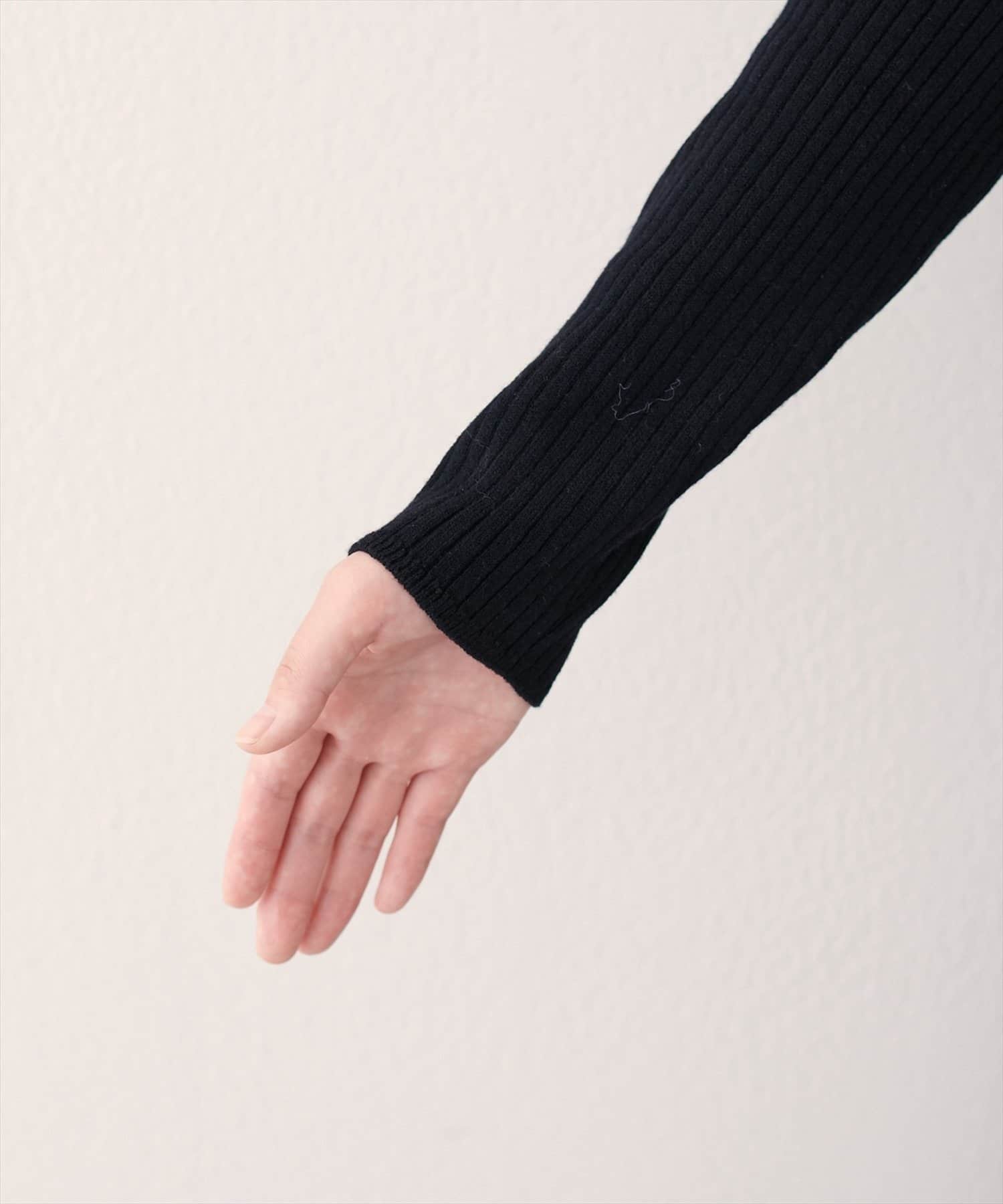 NICE CLAUP / OLIVE des OLIVE OUTLET(ナイスクラップ  / オリーブ デ オリーブ アウトレット) 【natural couture】バレエネックリブニットプルオーバー