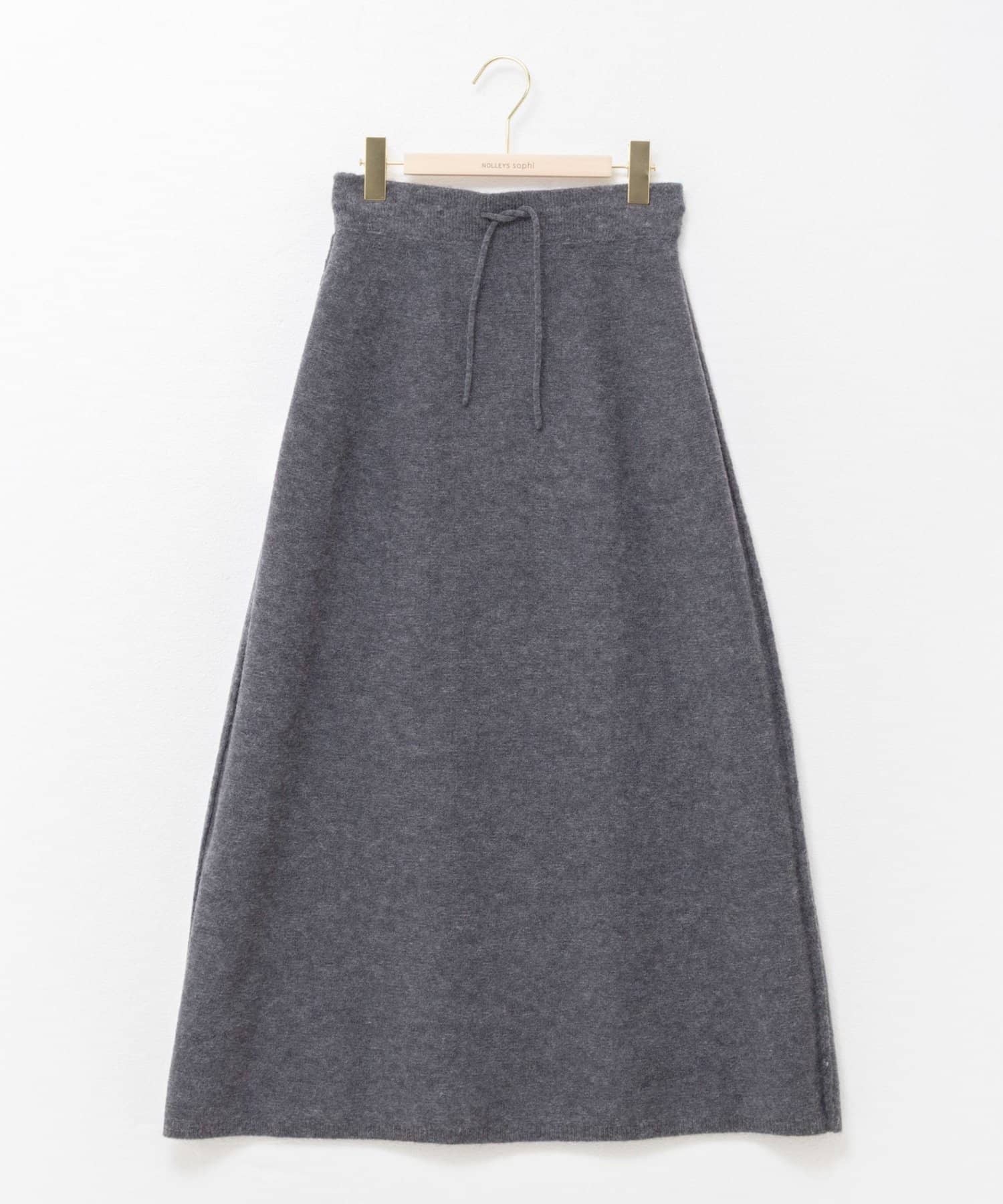 NOLLEY'S(ノーリーズ) 《手洗い可能》アルパカ混ロングスカート